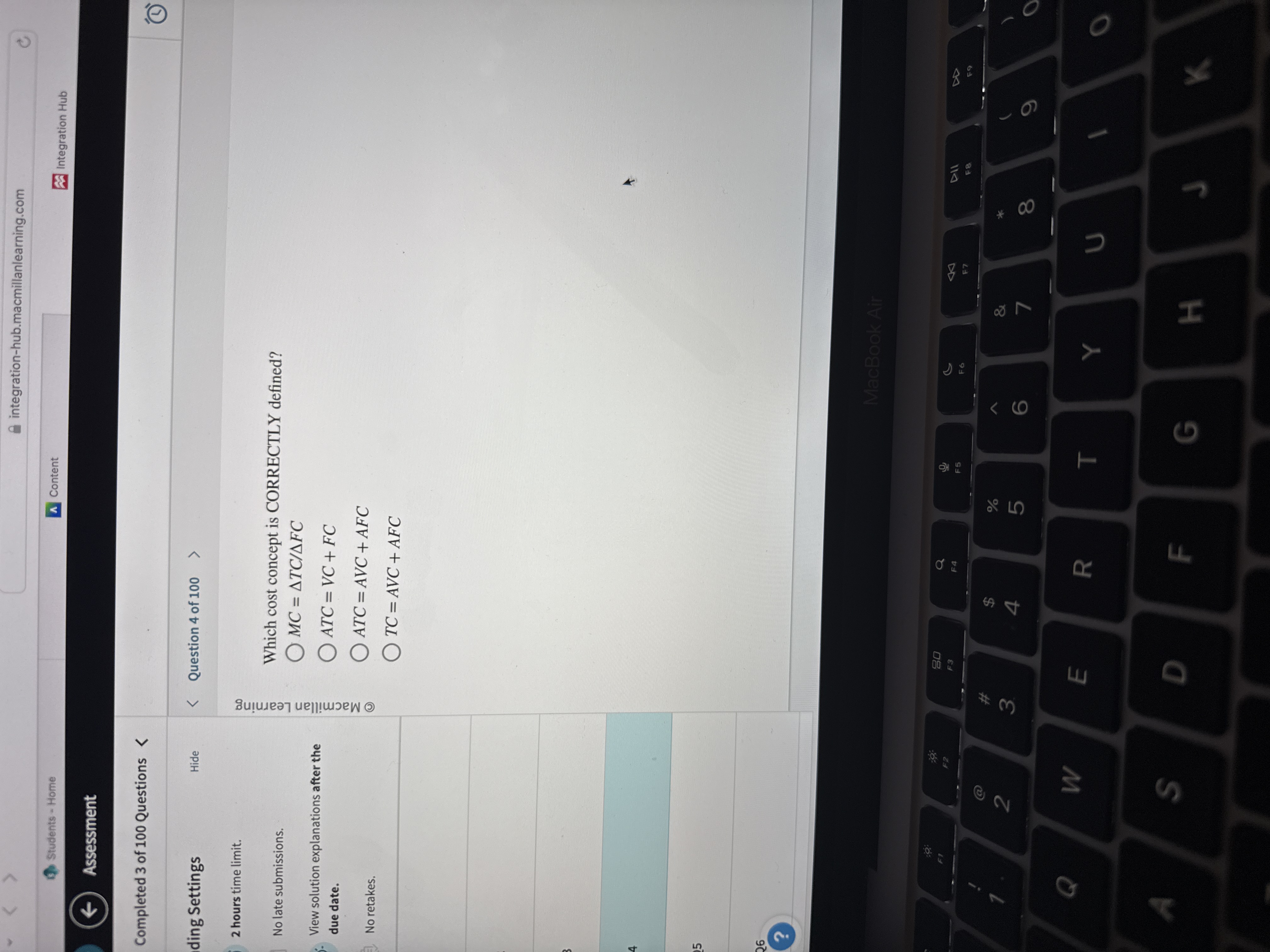 answer integration-hub.macmillanlearning.com