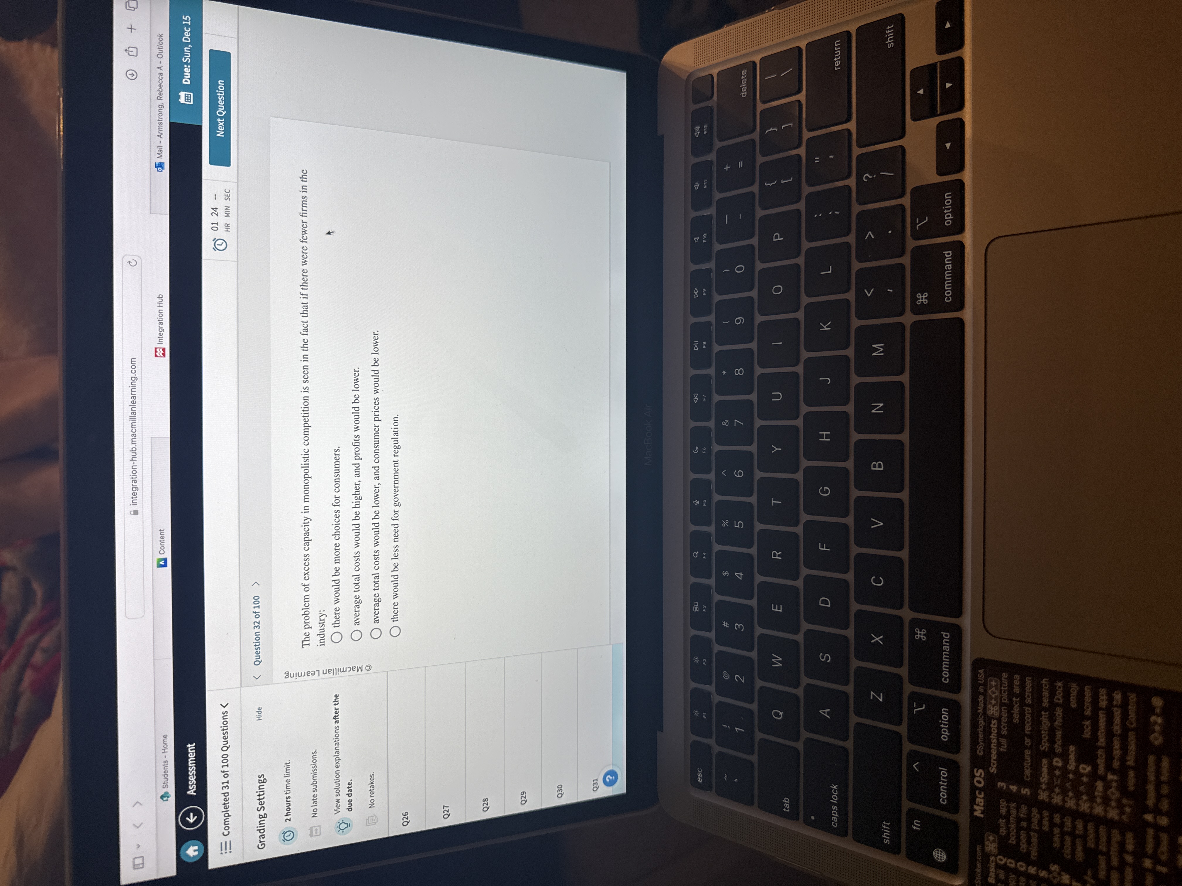 answer integration-hub.macmillanlearning.com C 1
