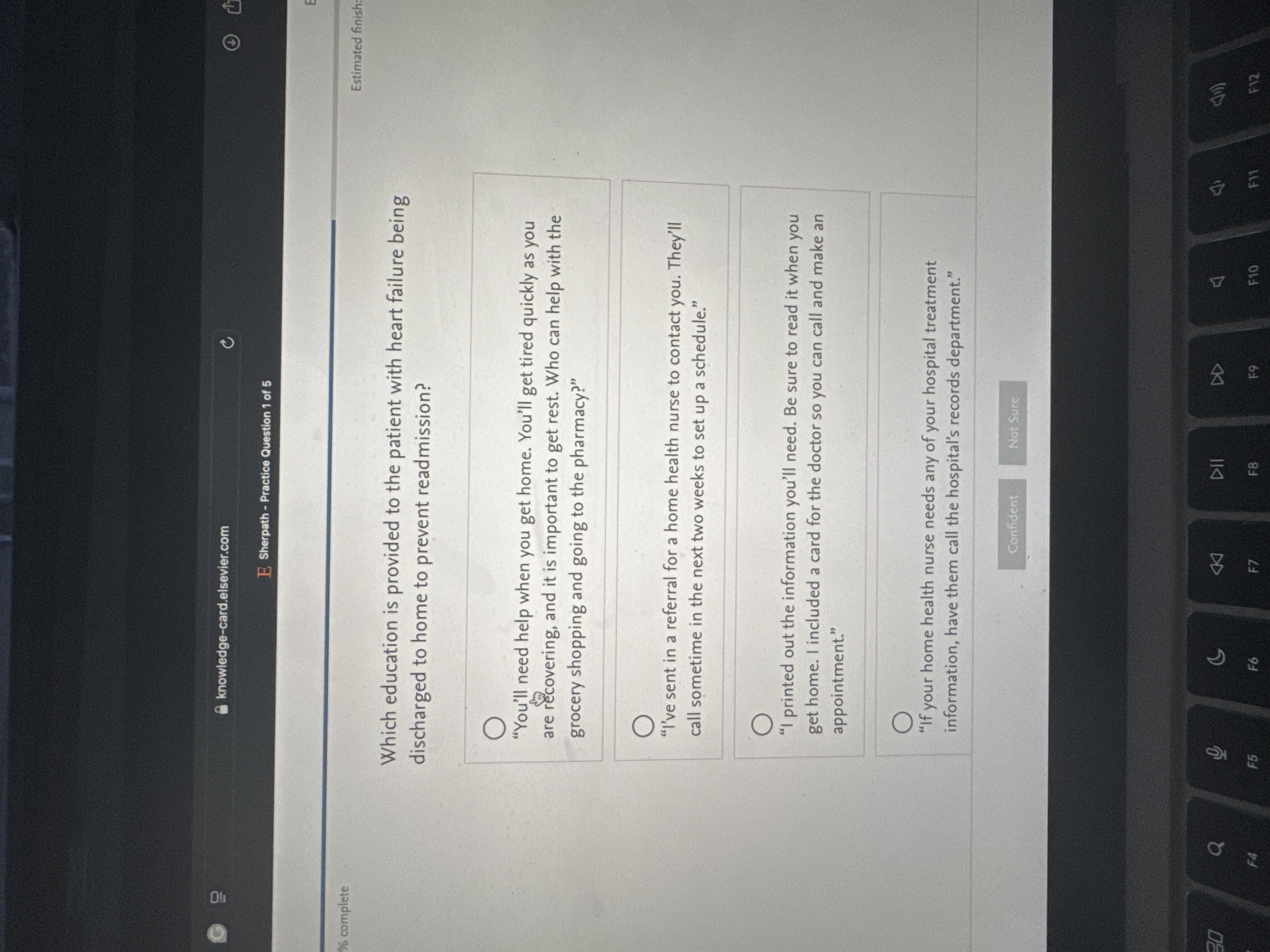 Answer G knowledge-card.elsevier.com C E Sherpath
