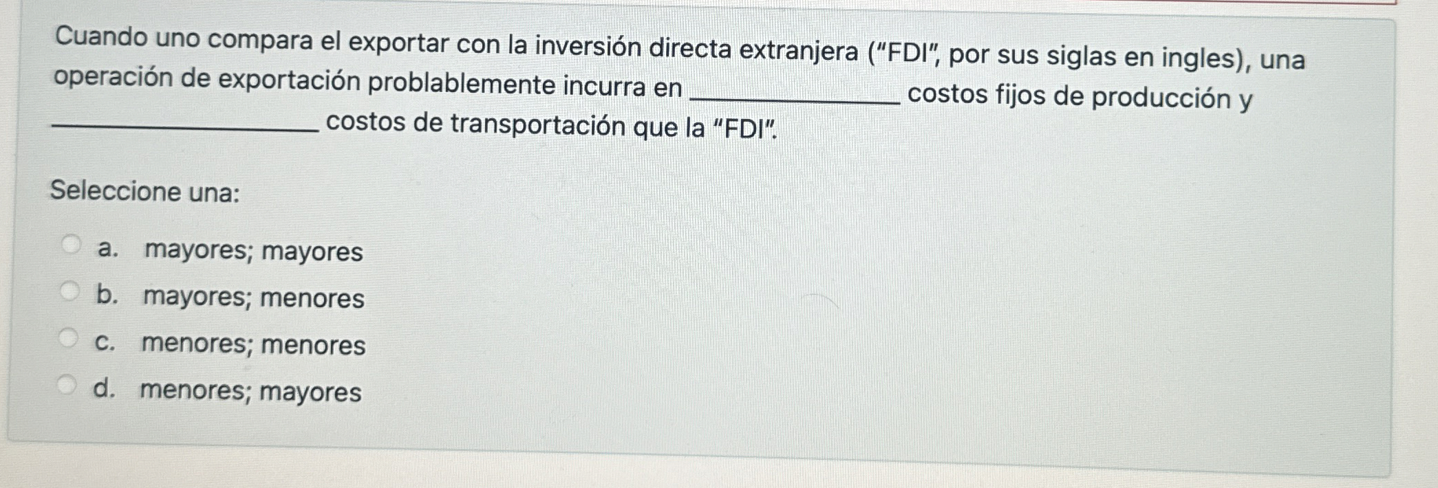 Cuando uno compara el exportar con la inversi n