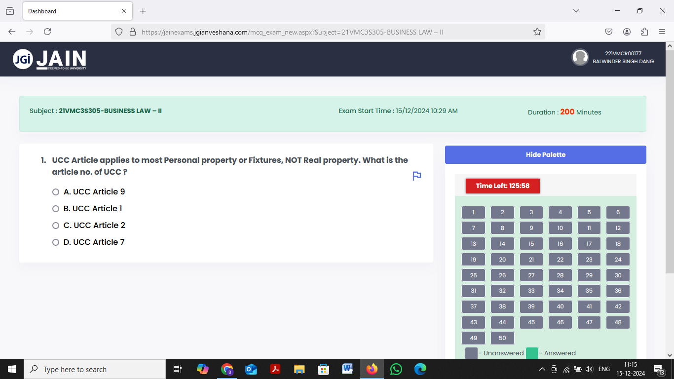 ANSWER Dashboard X + X - C O B