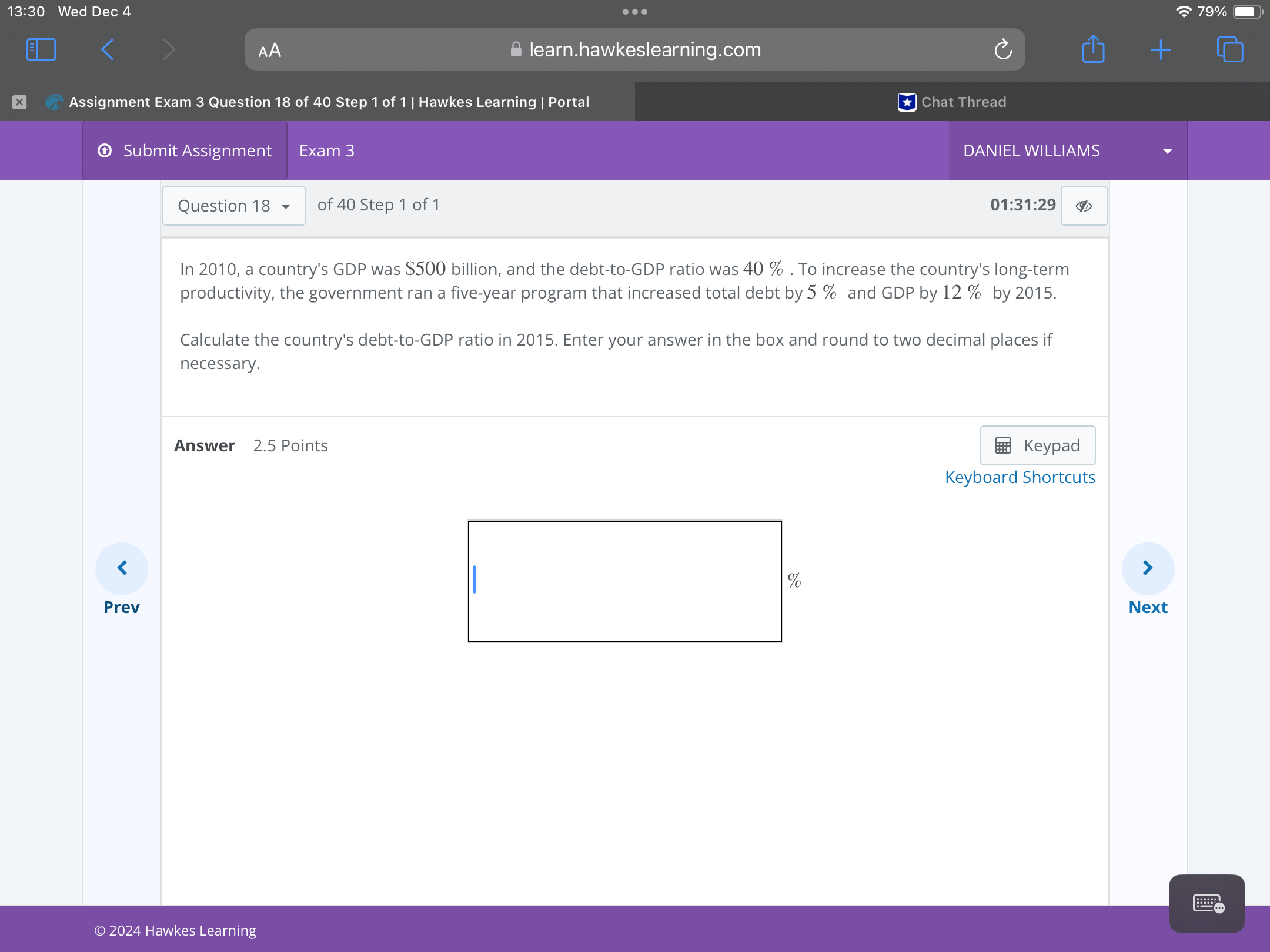 Answer 13:30 Wed Dec 4 . . . 79% O AA