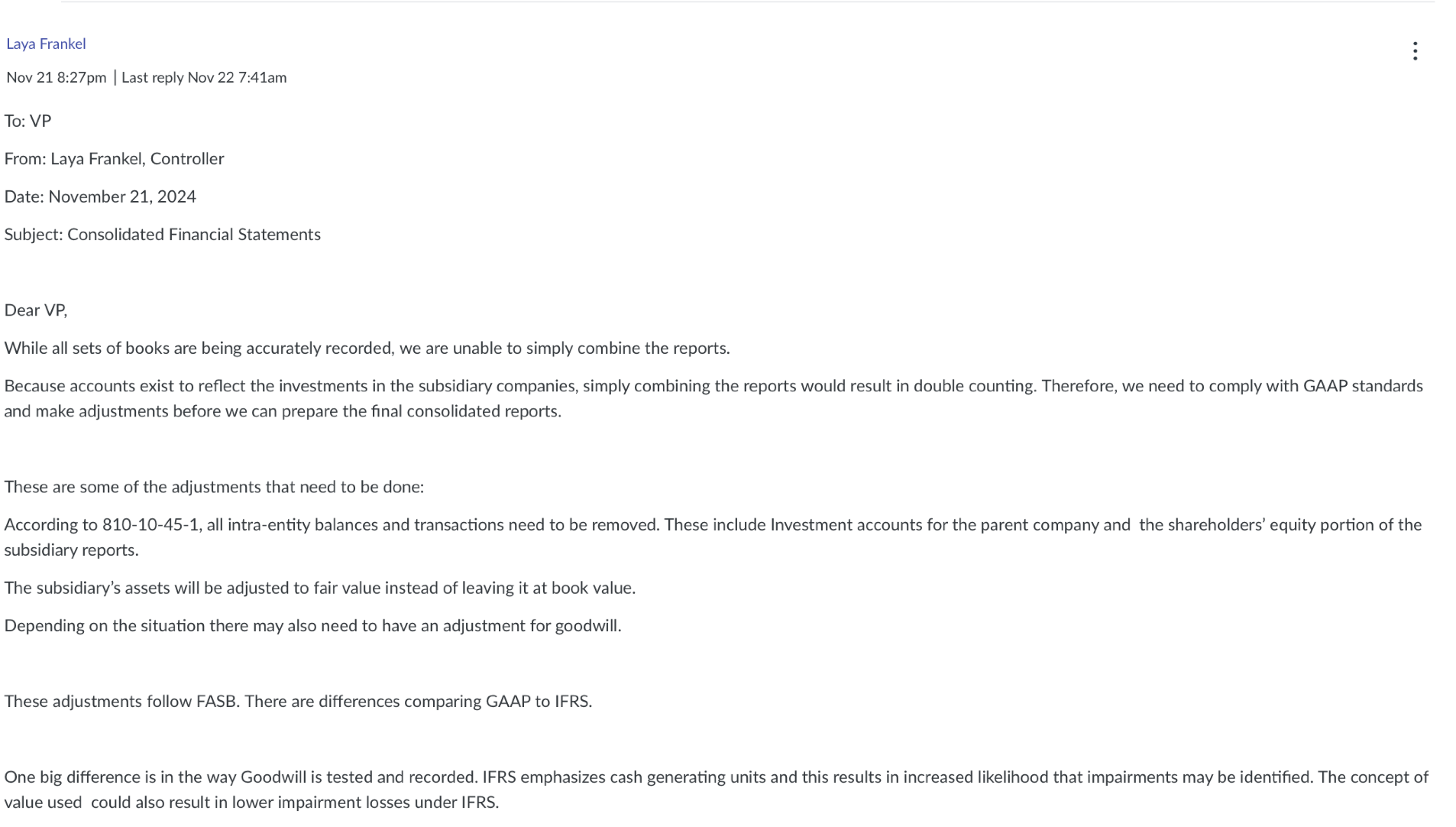 how do i respond to my classmate post Laya