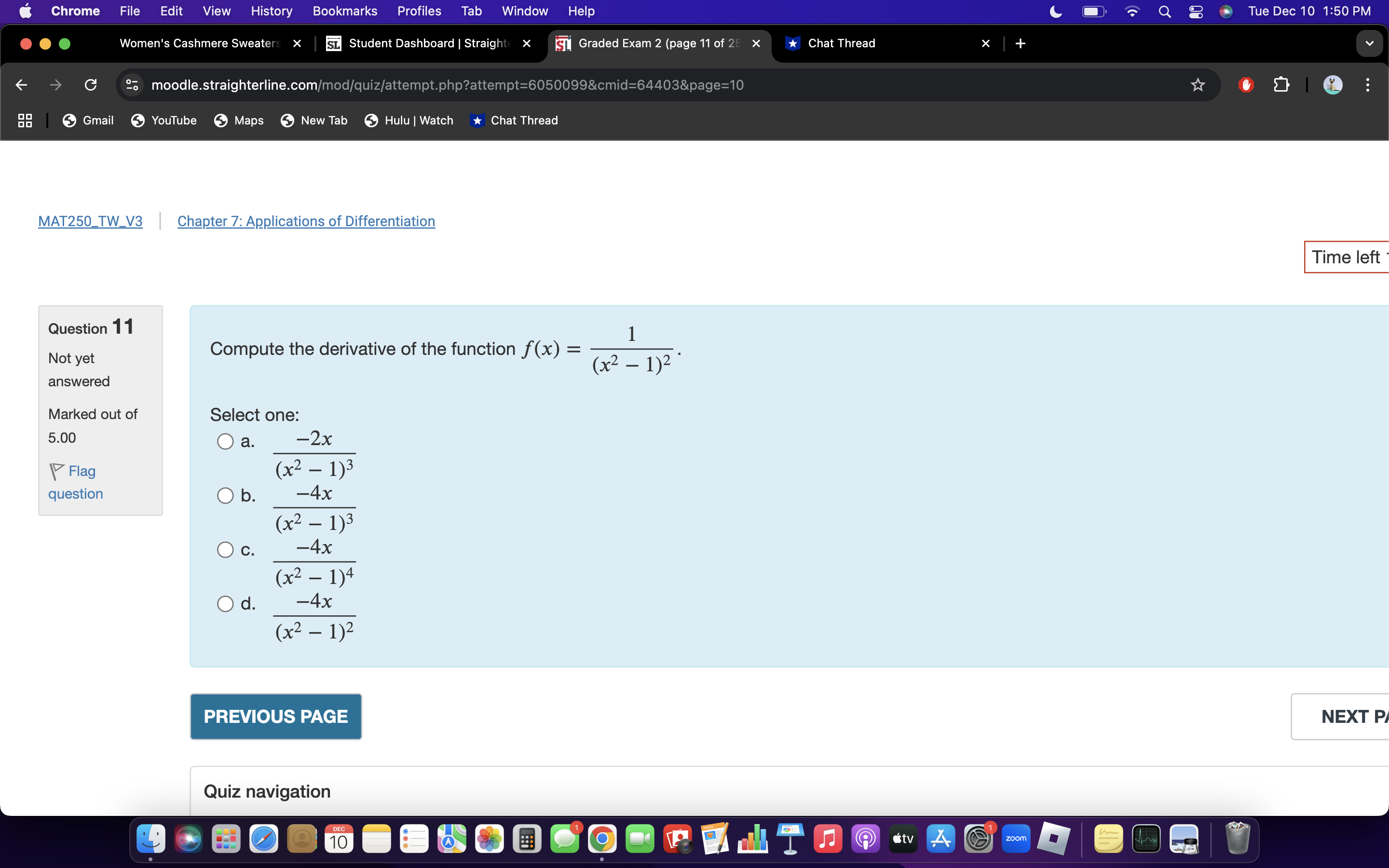 answer Chrome File Edit View History Bookmarks