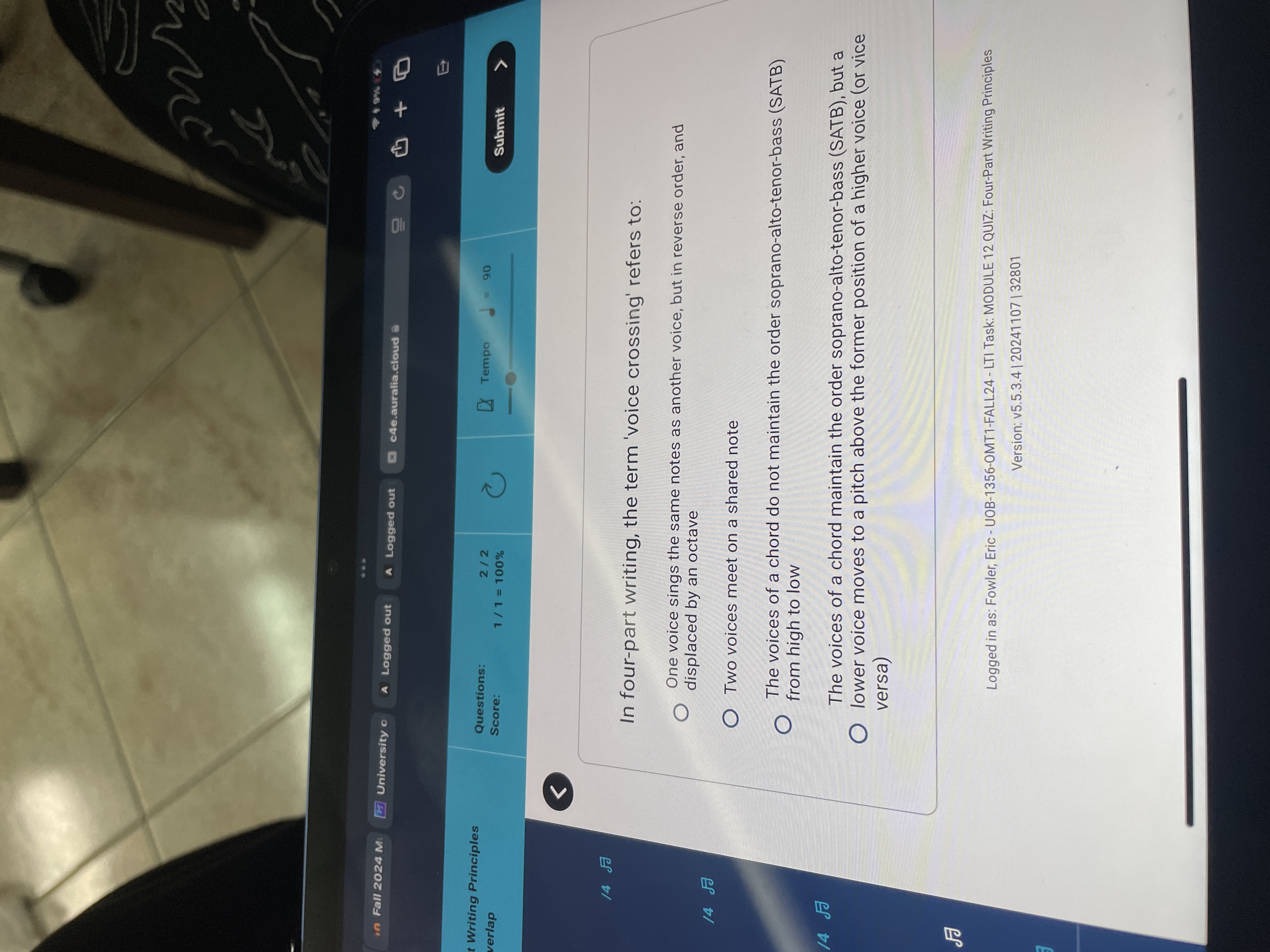 answer ... 1 9% in Fall 2024 M M University o A