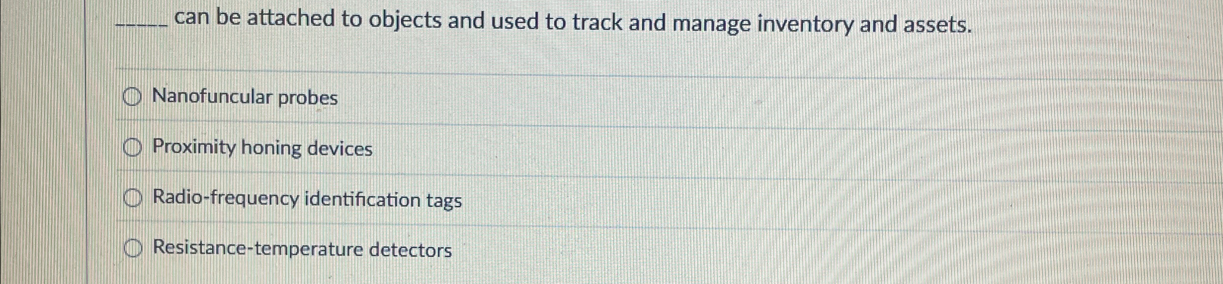 q , can be attached to objects and used to track