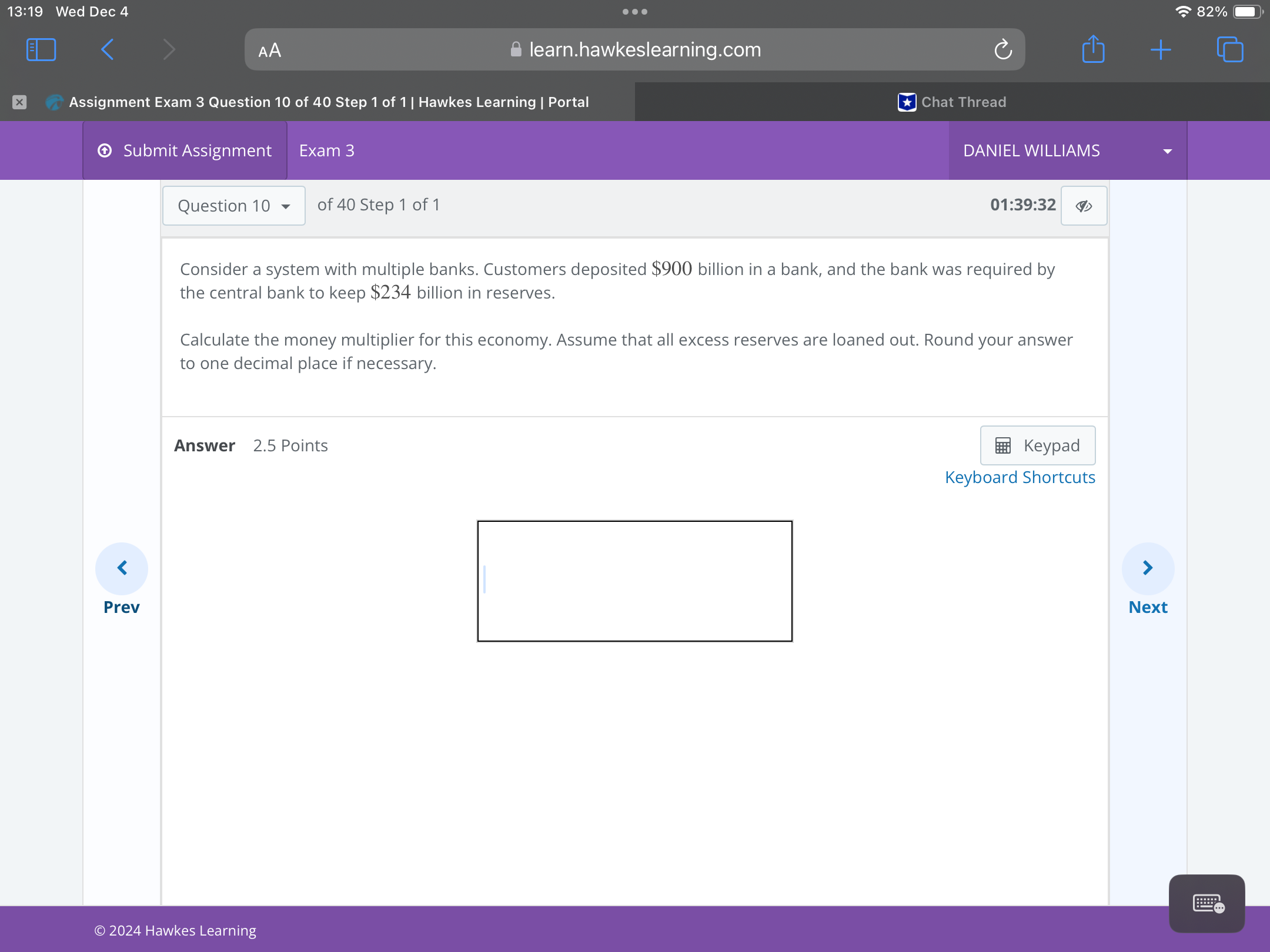 Answer 13:19 Wed Dec 4 L VA ] AA &