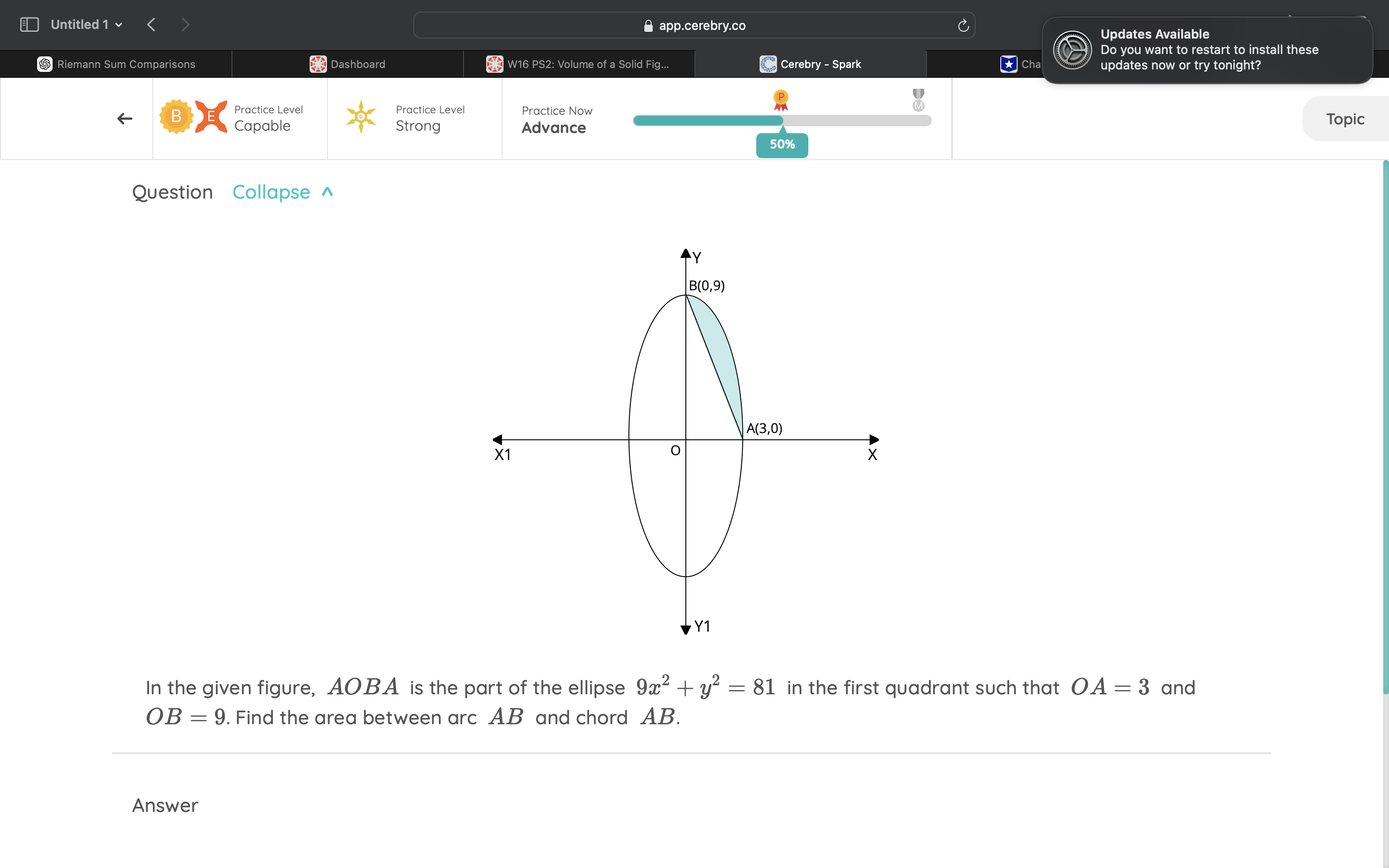 answer ) Uuntitled1 v < & app. S Updates