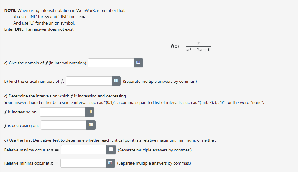 answer MOTE: When using interval notation in