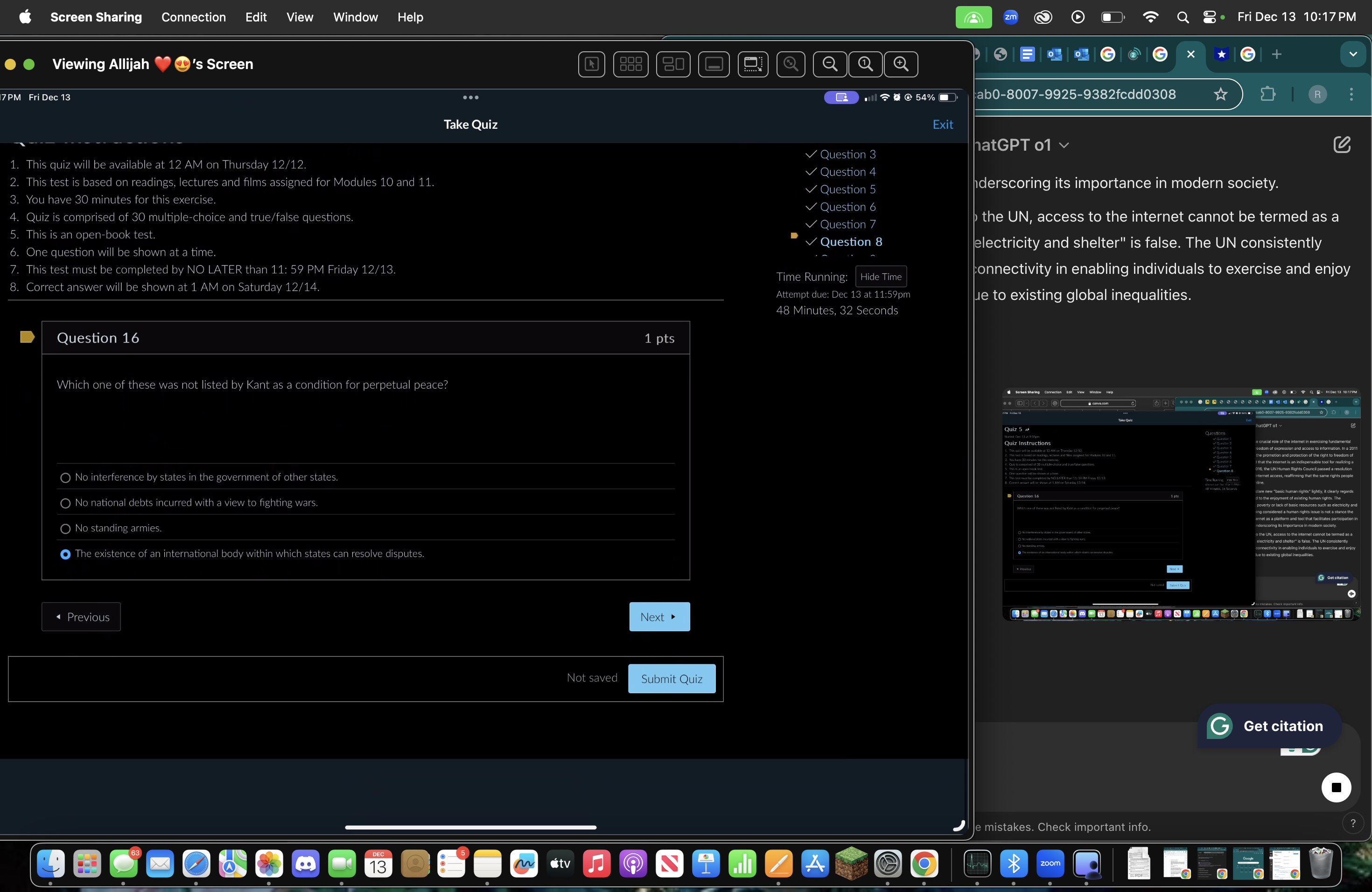 Answer Screen Sharing Connection Edit View Window