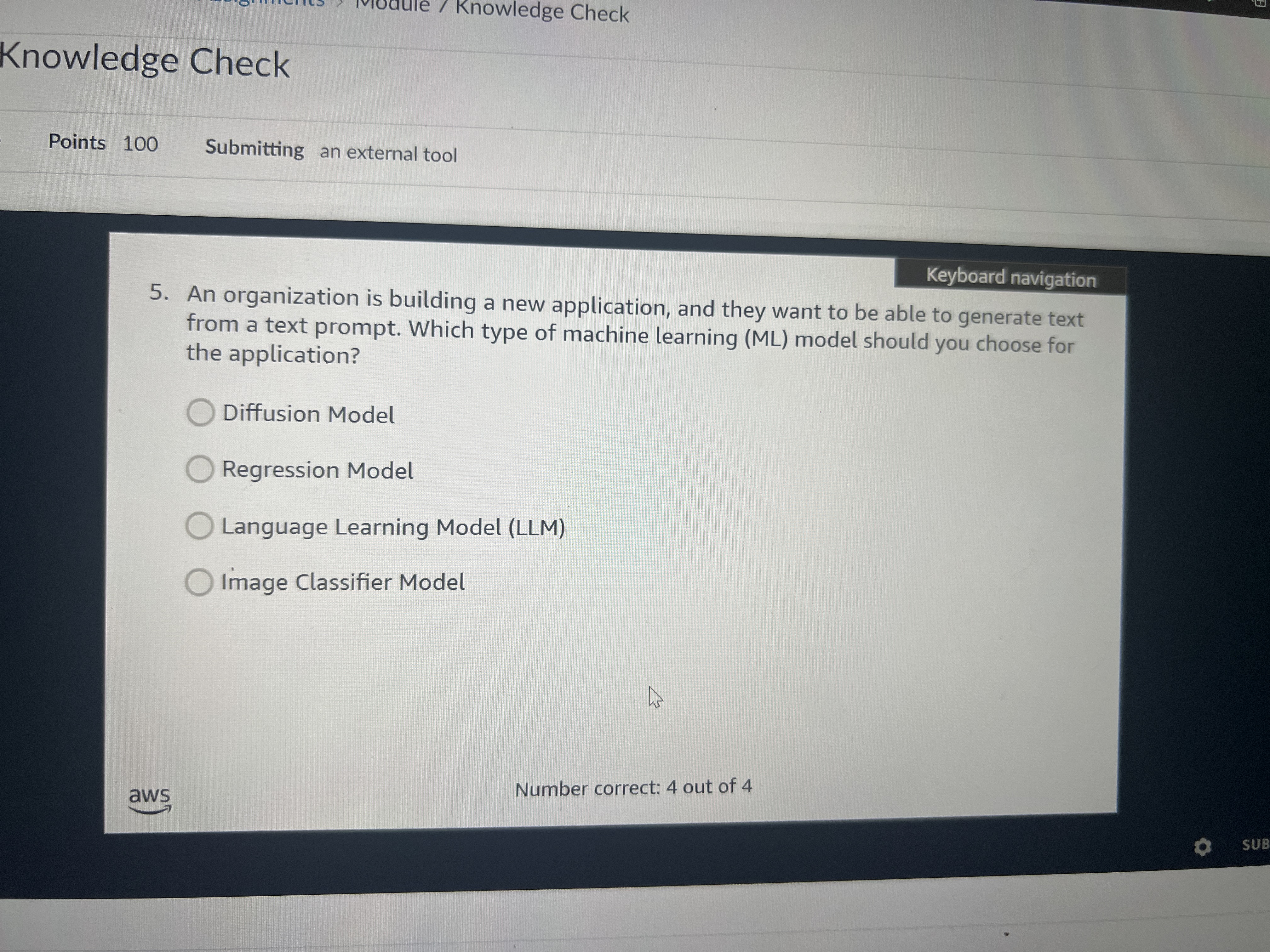 Answer aule / Knowledge Check Knowledge Check