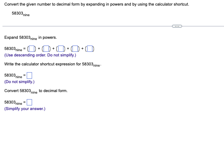 answer carefully without mistakes Convert the