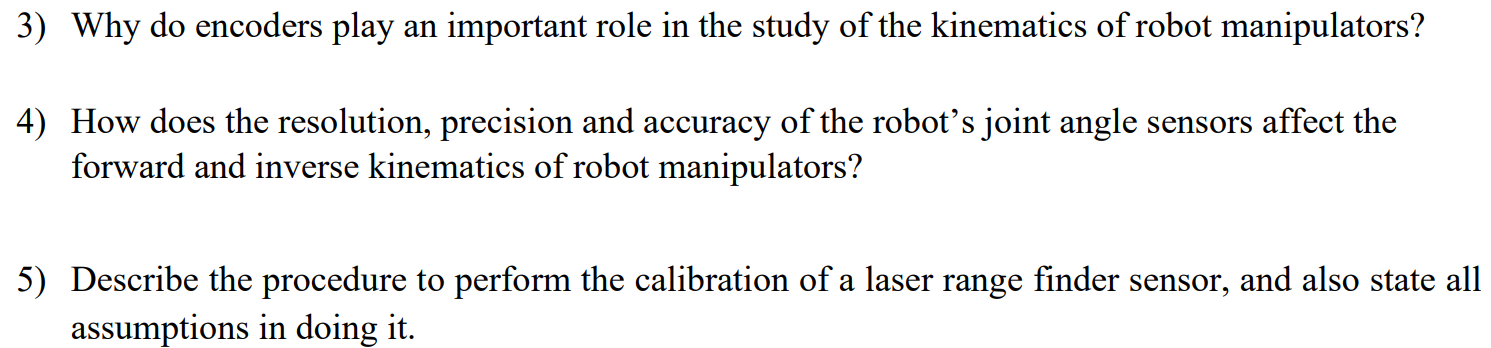 answer 3) 4 ) Why do encoders play an important