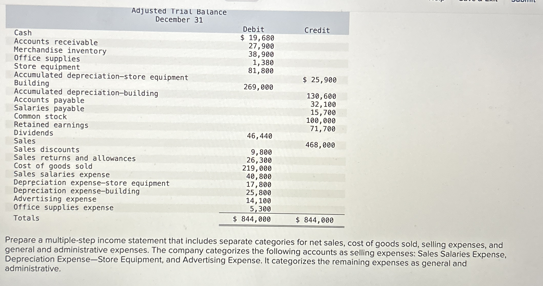 \ table [ [ Cash , Debit,Credit ] , [ Accounts