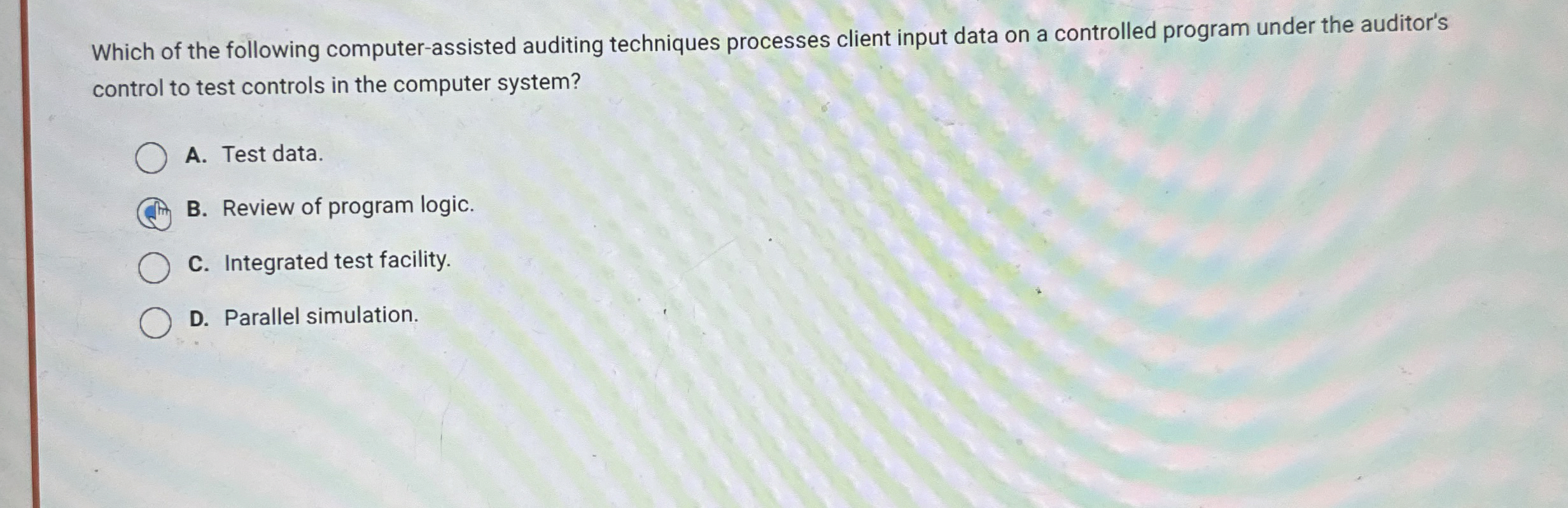 Which of the following computer - assisted