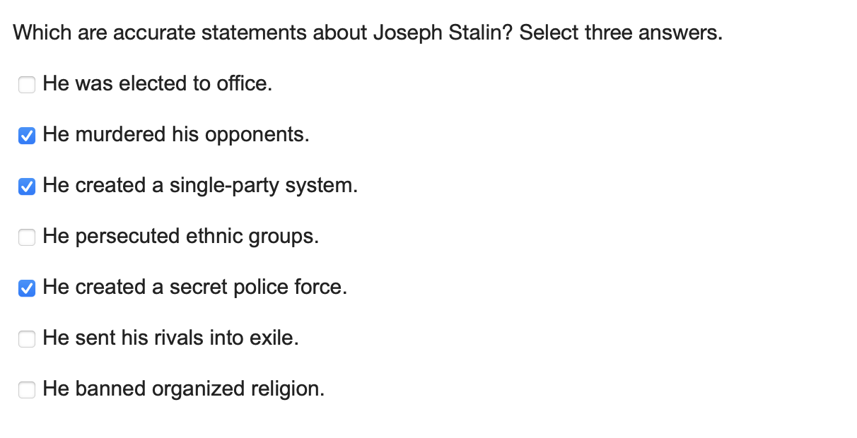 Answer Which are accurate statements about Joseph