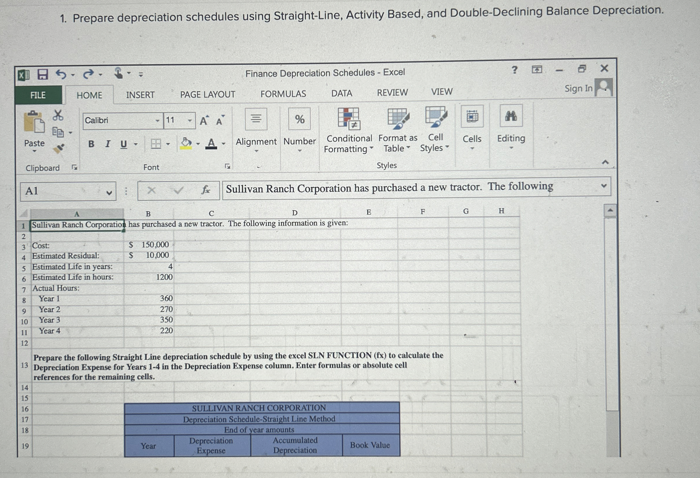 How can I figure out ising excel formulas Prepare