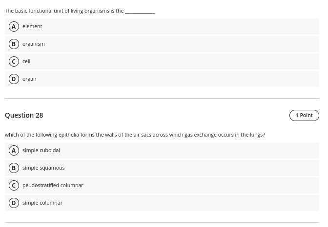 answer The basic functional unit of living