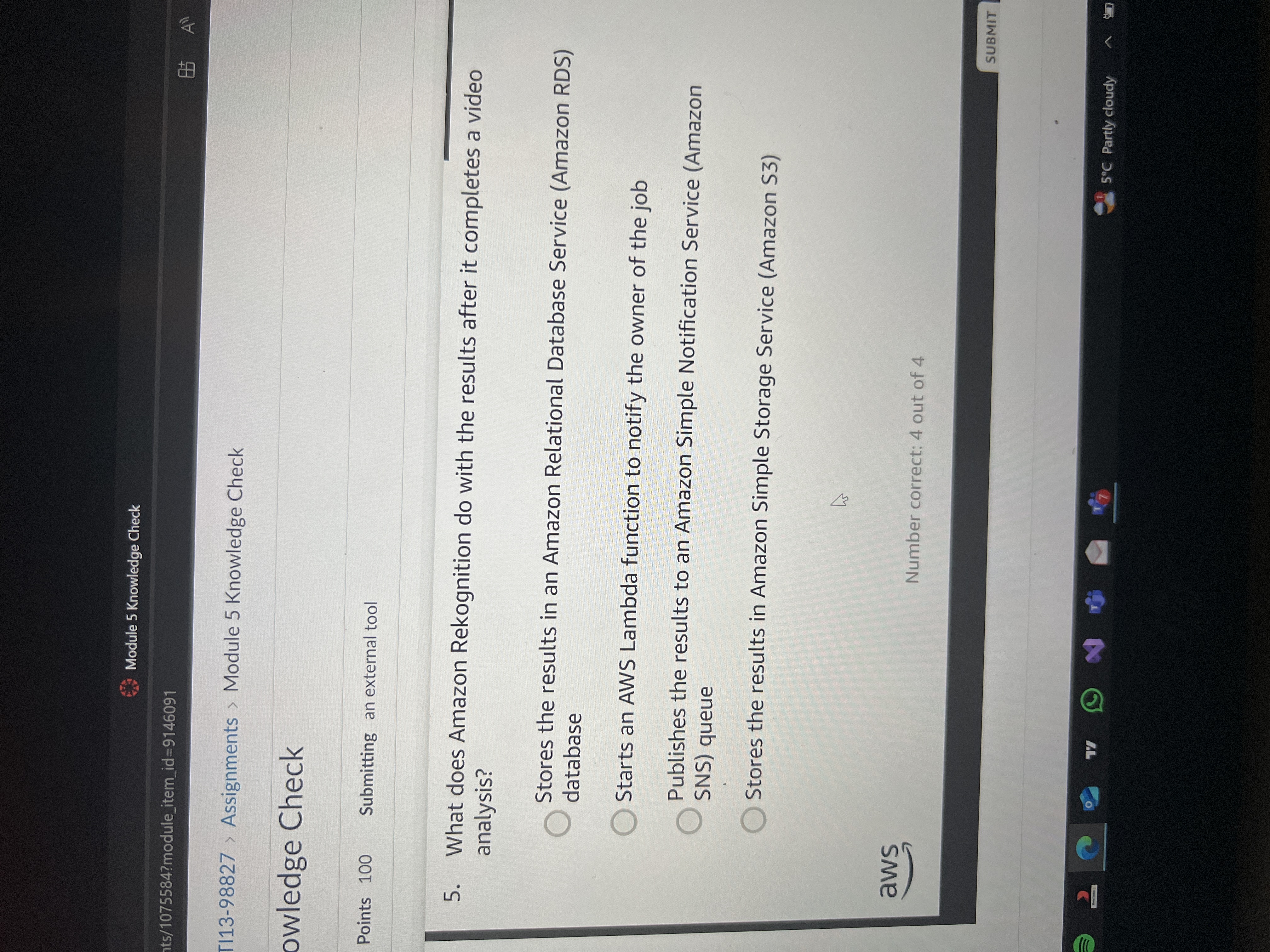 Answer Module 5 Knowledge Check