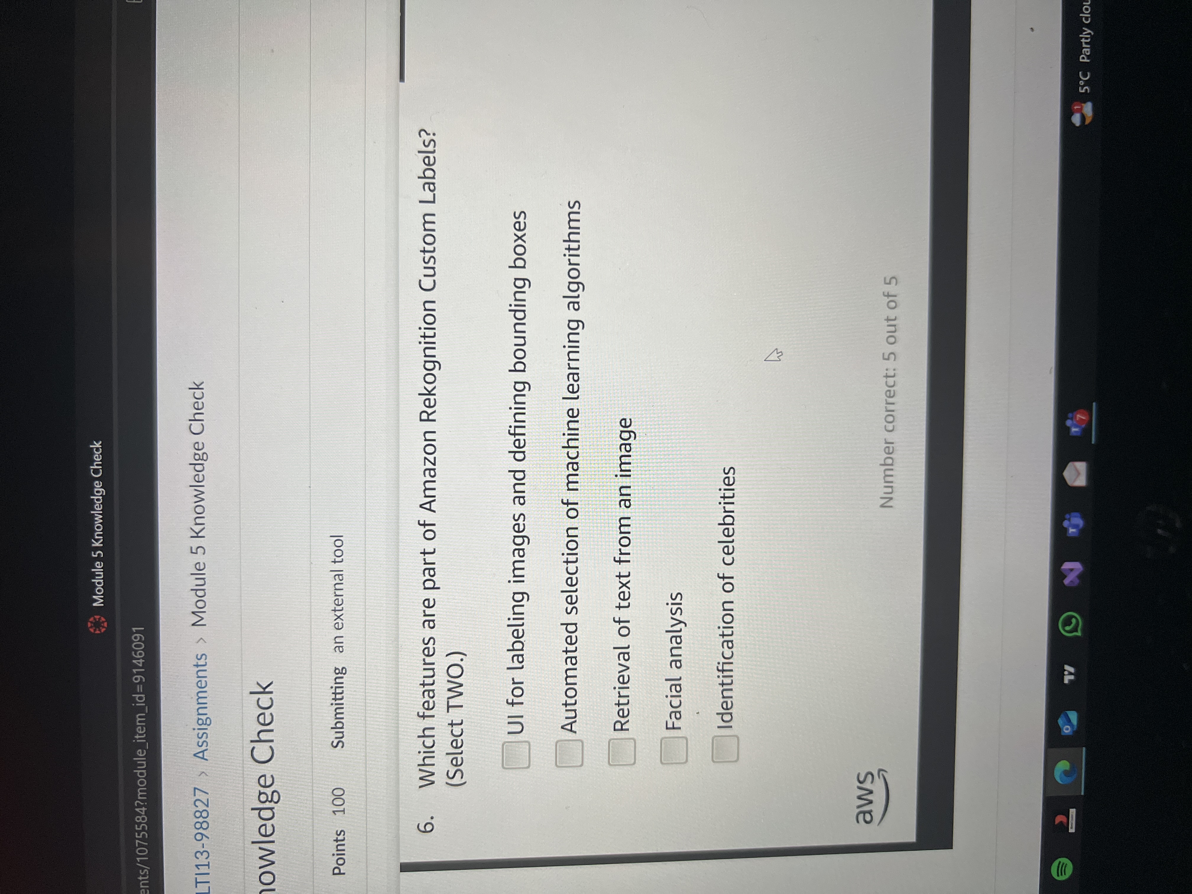 Answer Module 5 Knowledge Check