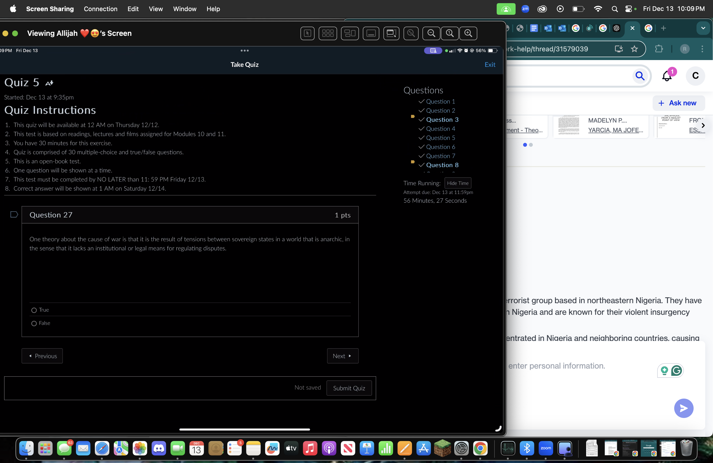 Answer Screen Sharing Connection Edit View Window