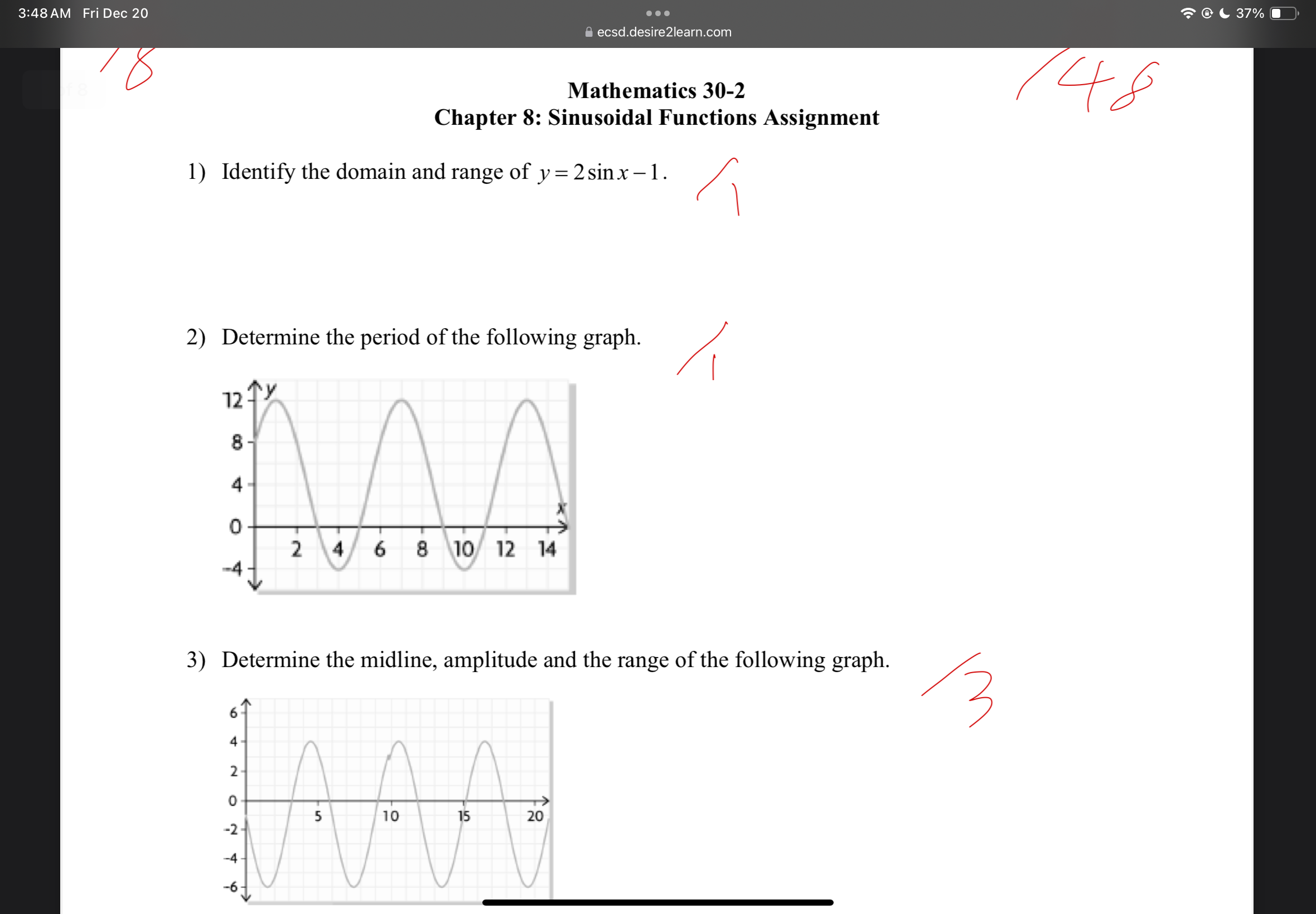 Answer the question 3:48 AM Fri Dec 20 @ ( 37%