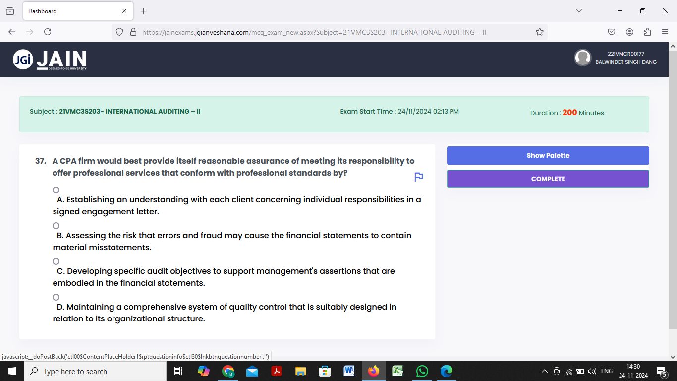 ANSWER Dashboard X + X - C O B
