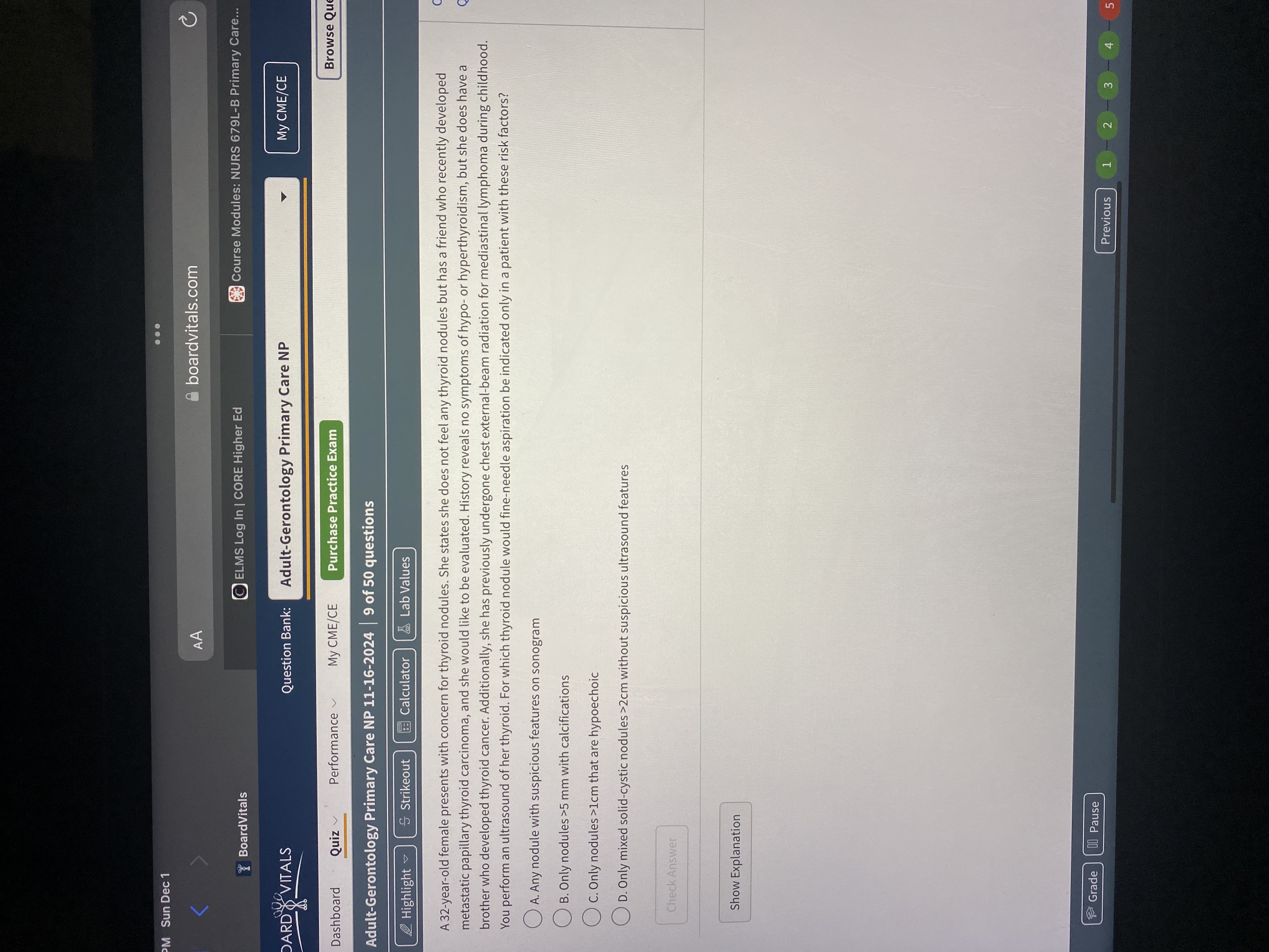 Answer M Sun Dec 1 . . . AA boardvitals.com