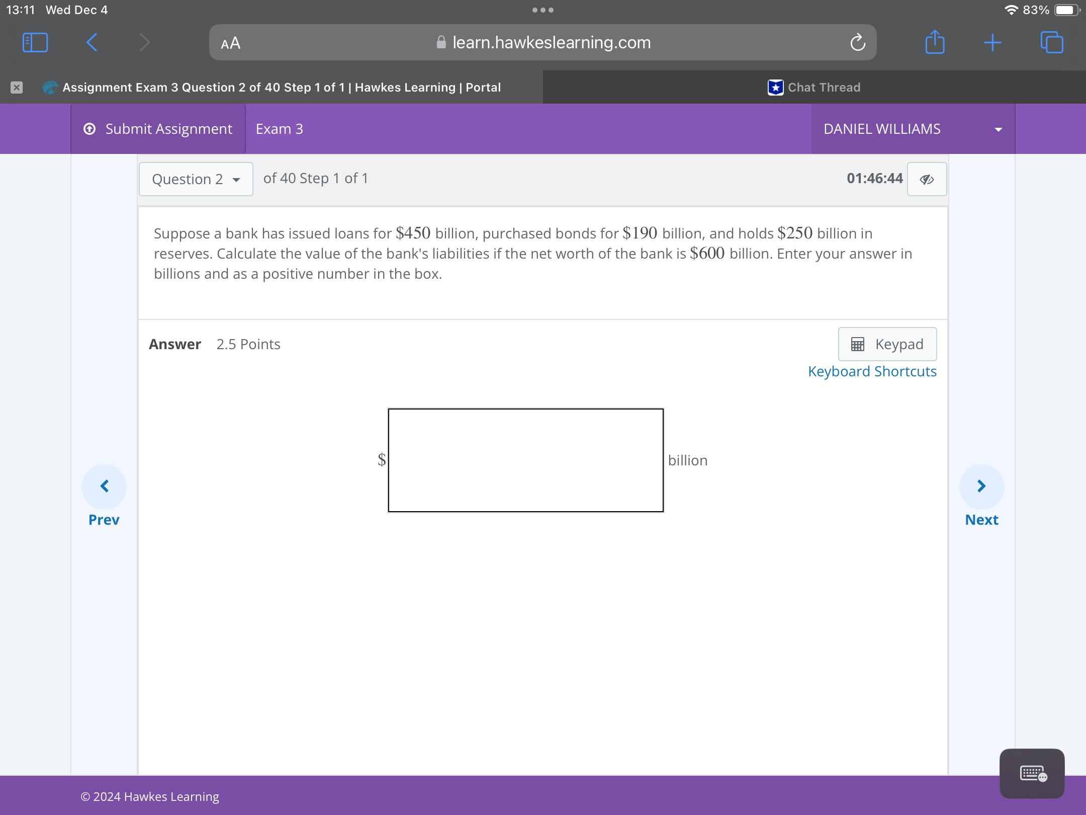 Answer 13:11 Wed Dec 4 X AA &