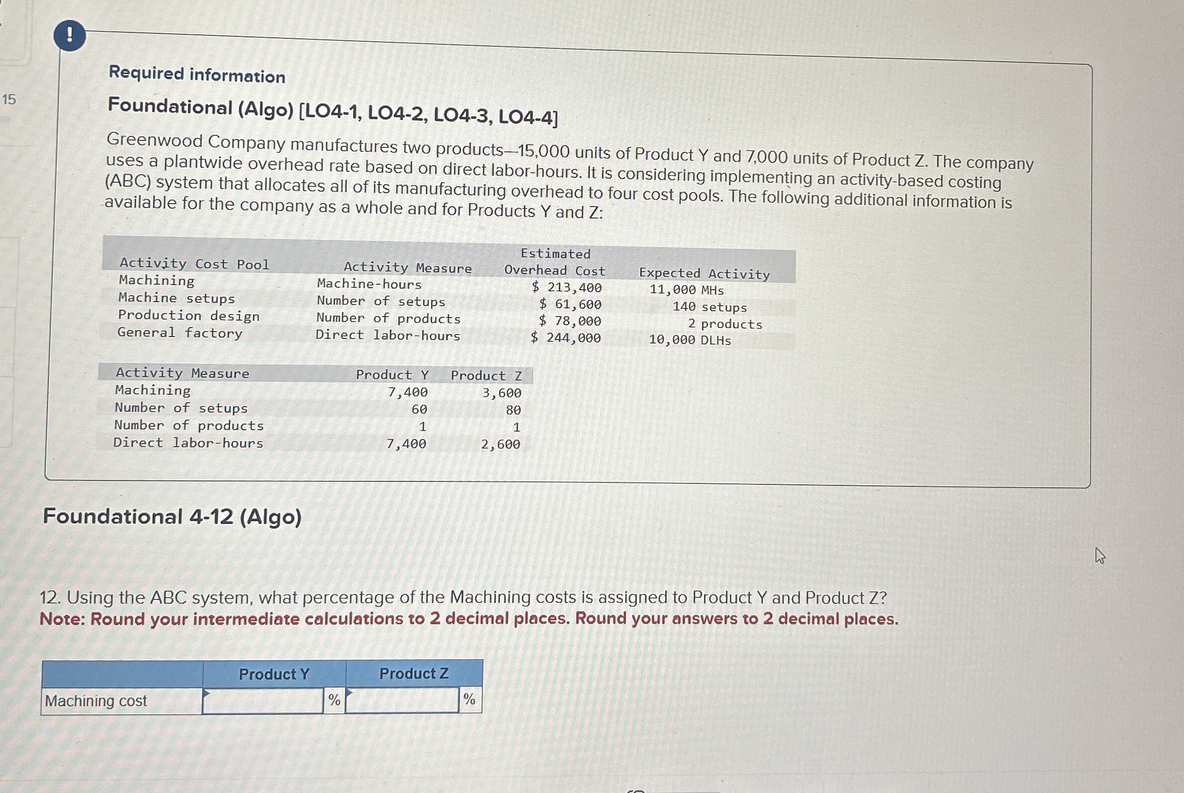 ! Required information 1 5 Foundational ( Algo )