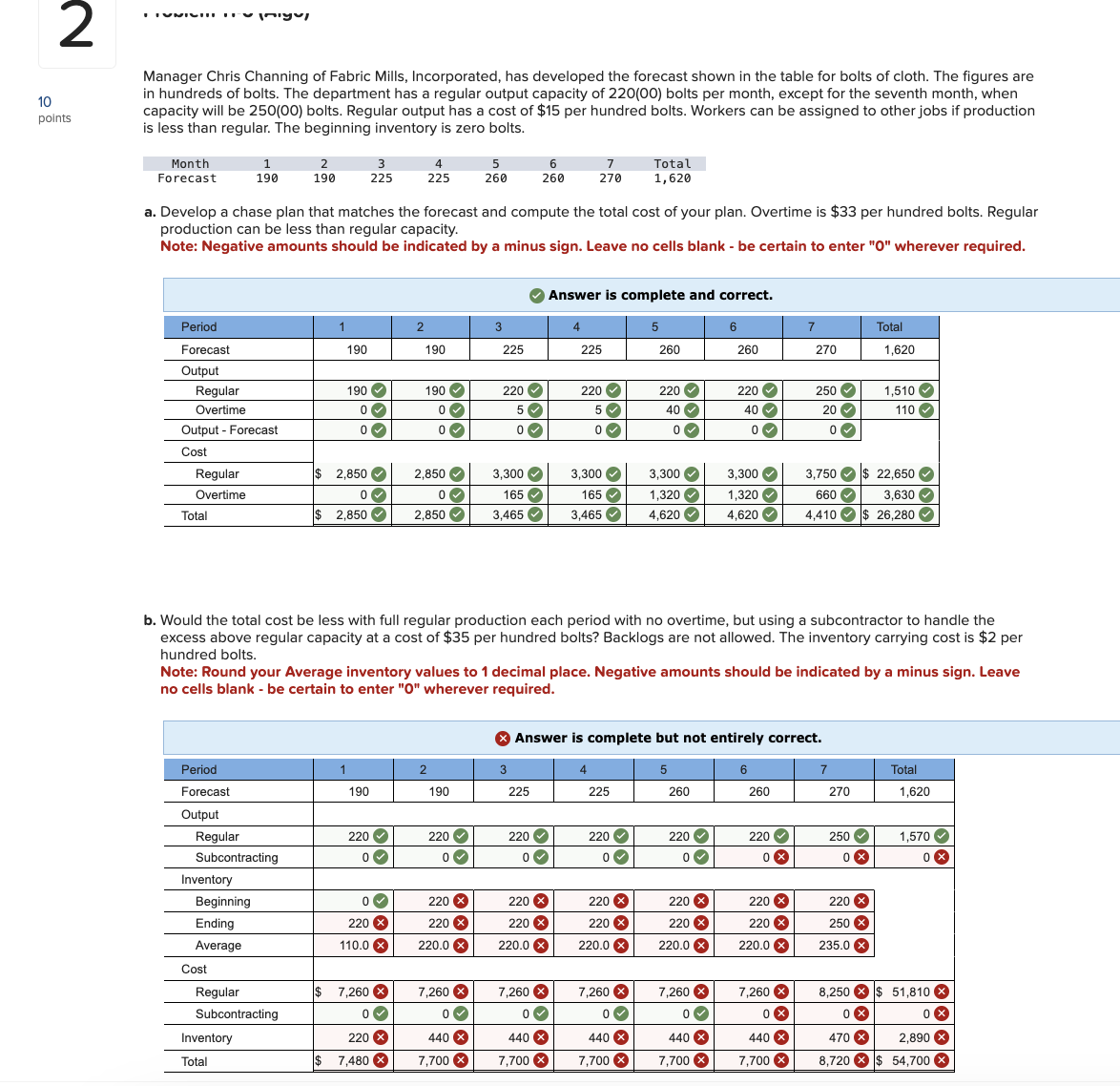 Please help with the red boxes in part B . fill
