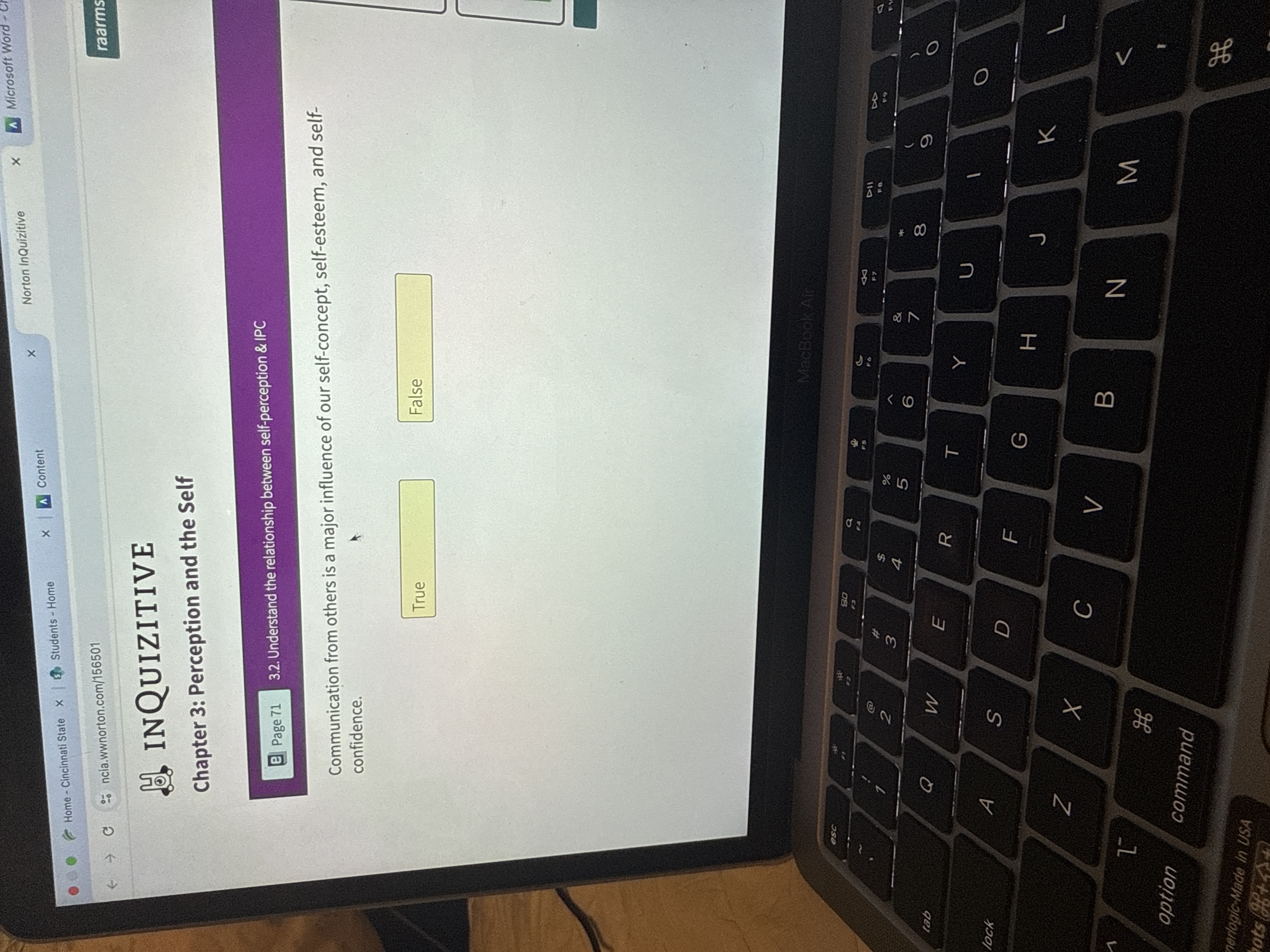 answer Microsoft Word - C Norton InQuizitive X x