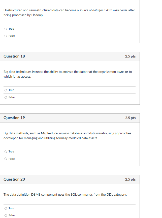 Give me the answer Unstructured and