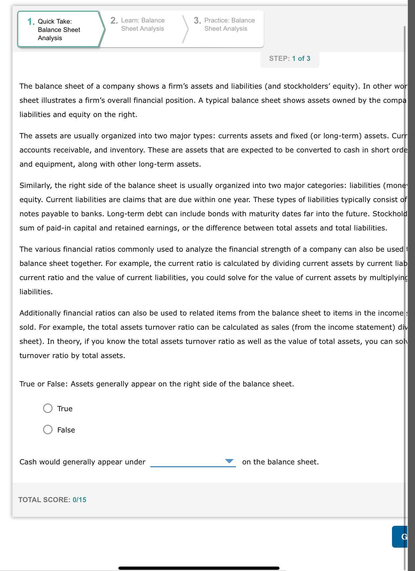 Quick Take: Learn: Balance Practice: Balance