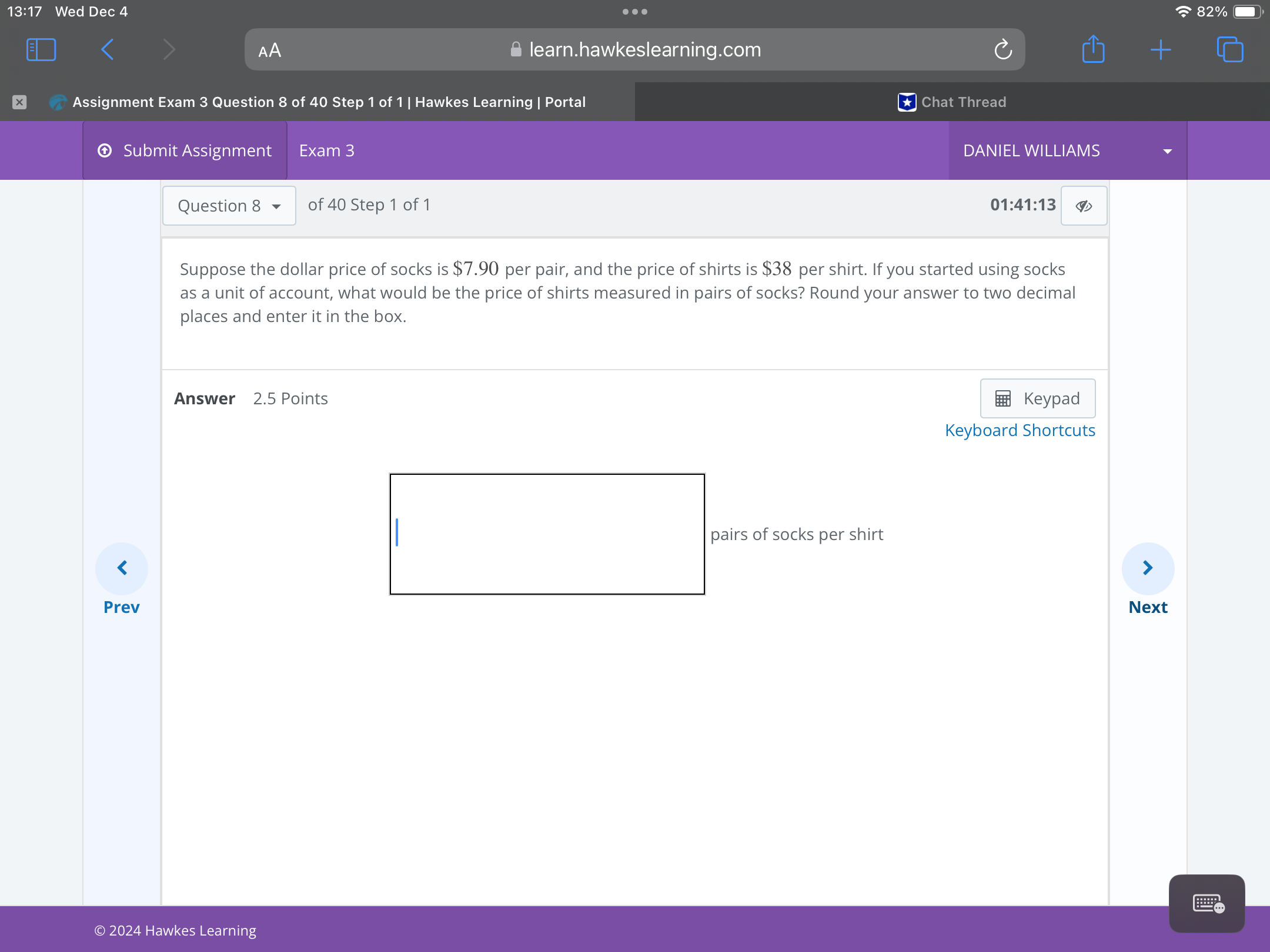 Answer 13:17 Wed Dec 4 L VA ] AA &