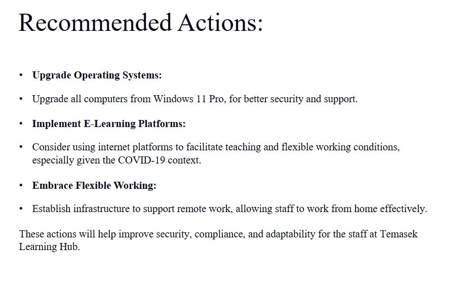 citation Recommended Actions: * Upgrade Operating