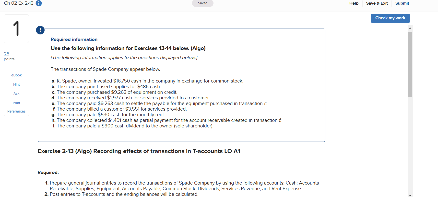 Exercise 2 - 1 3 ( Algo ) Recording effects of