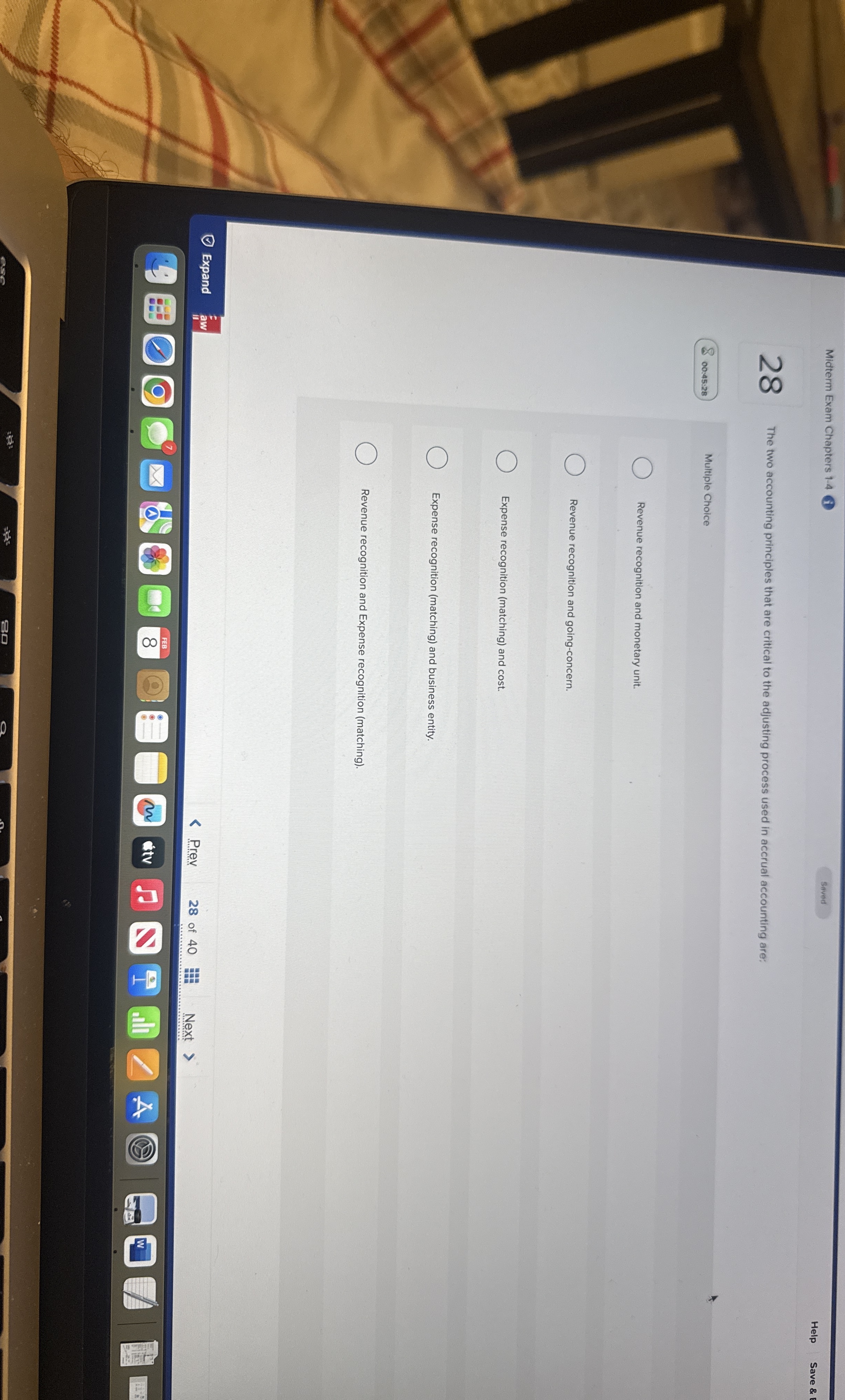 2 8 The two accounting principles that are