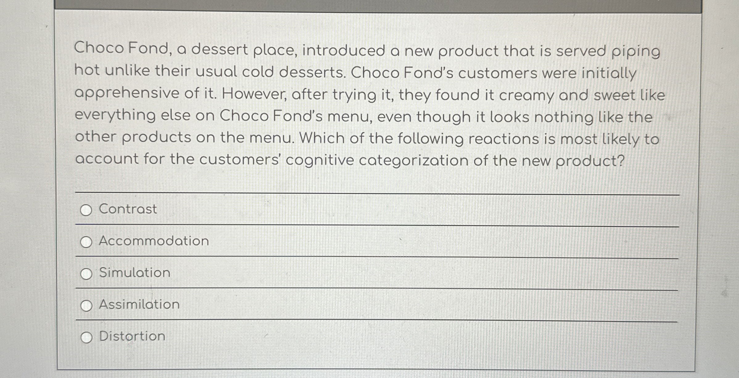 Choco Fond, a dessert place, introduced a new