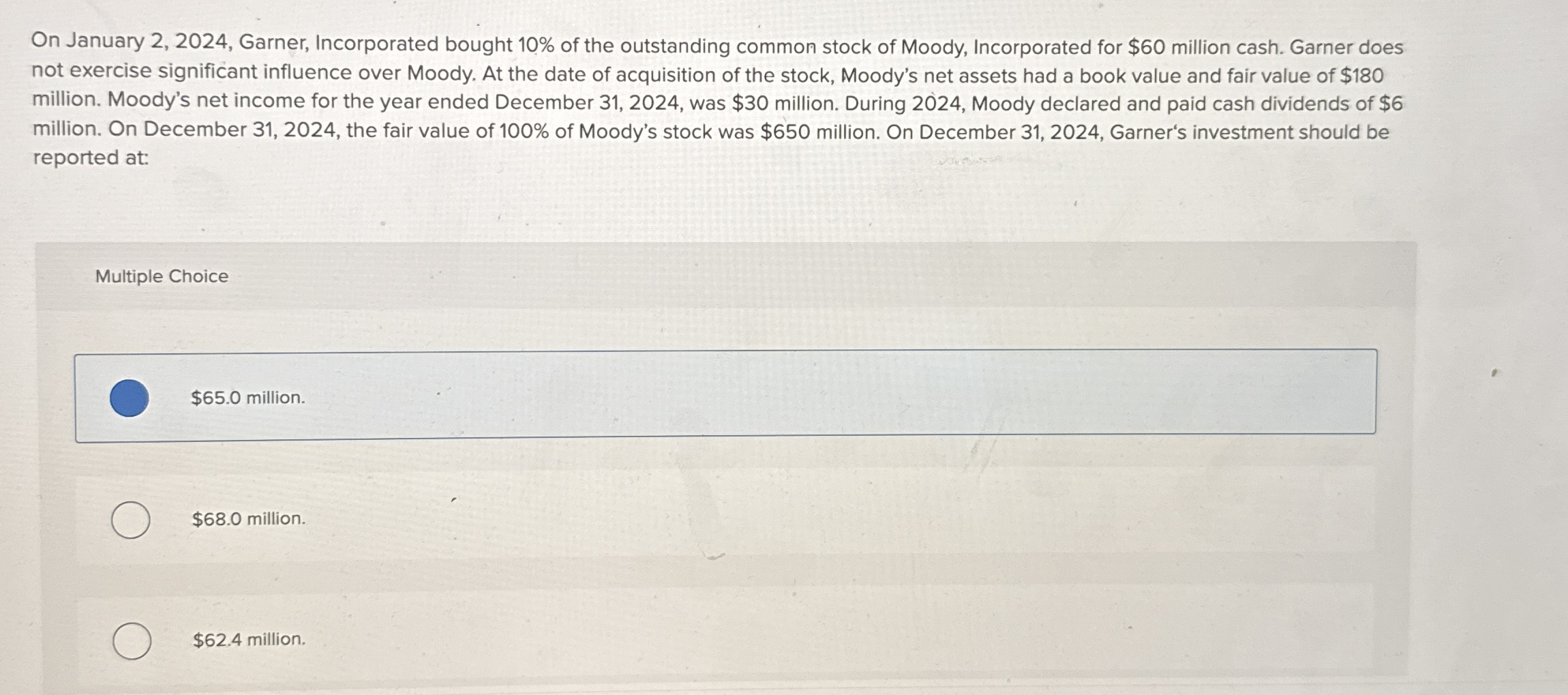 On January 2 , 2 0 2 4 , Garner, Incorporated