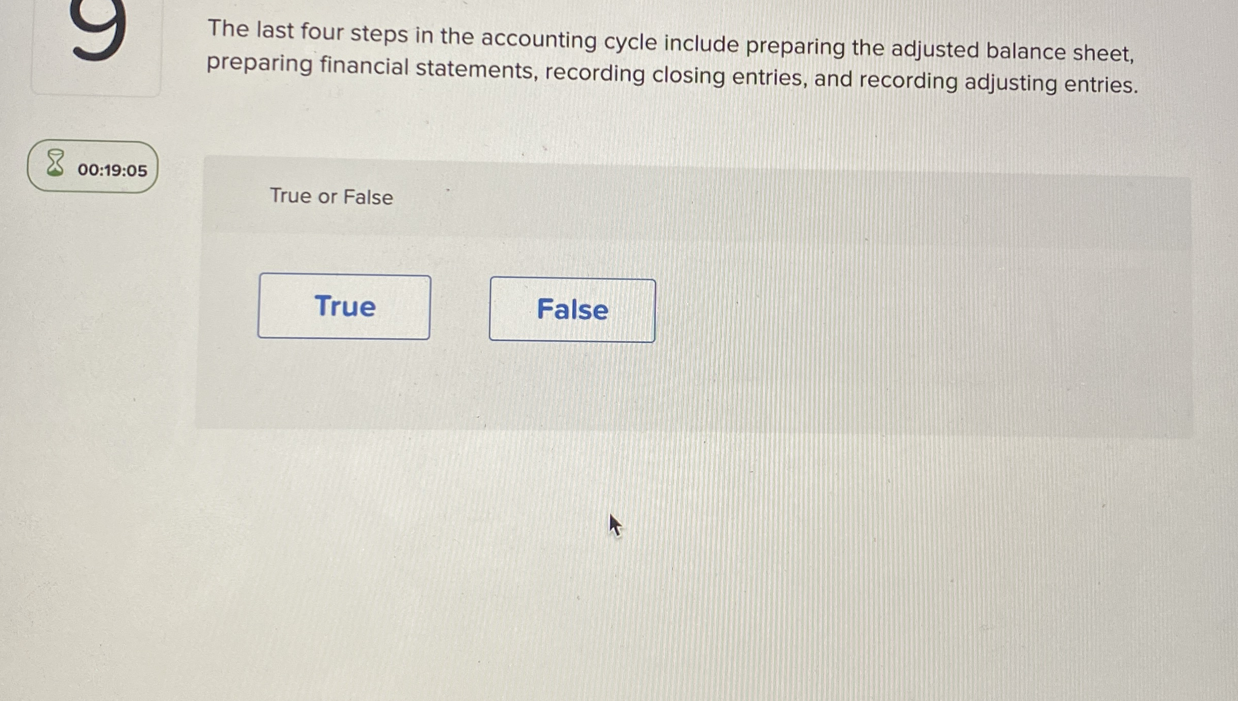 The last four steps in the accounting cycle