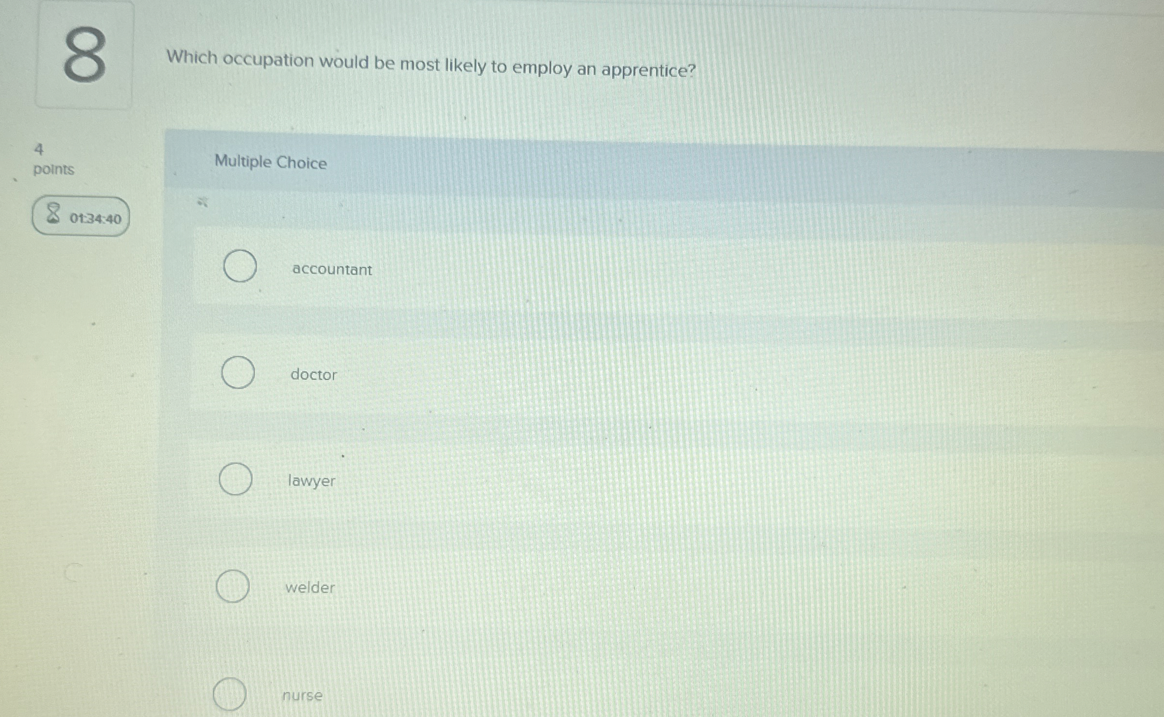 Which occupation would be most likely to employ