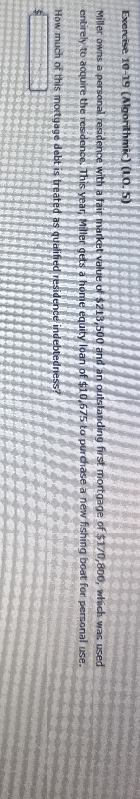 Exercise 1 0 - 1 9 ( Algorithmic ) ( 1 . 0 . 5 )