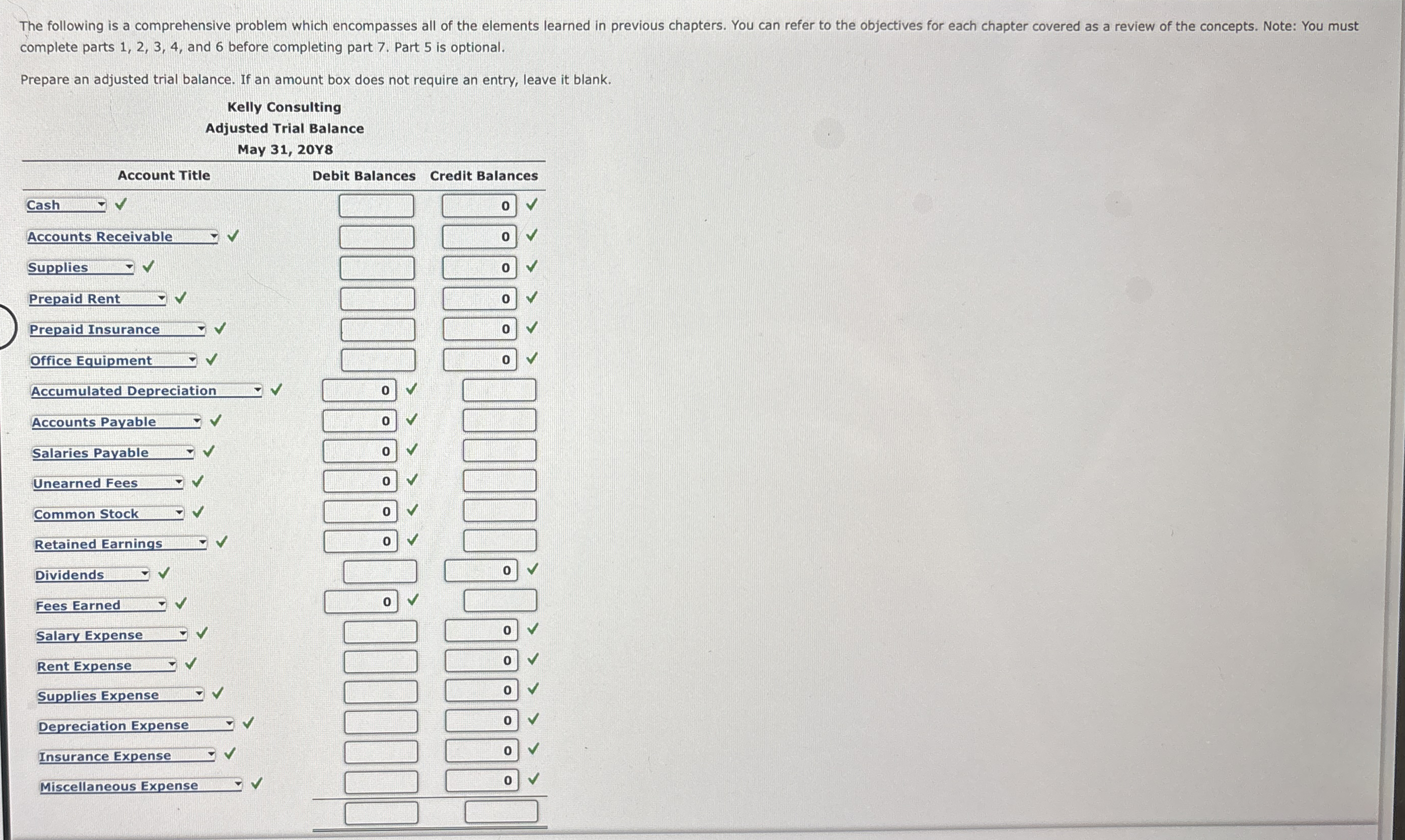 complete parts 1 , 2 , 3 , 4 , and 6 before