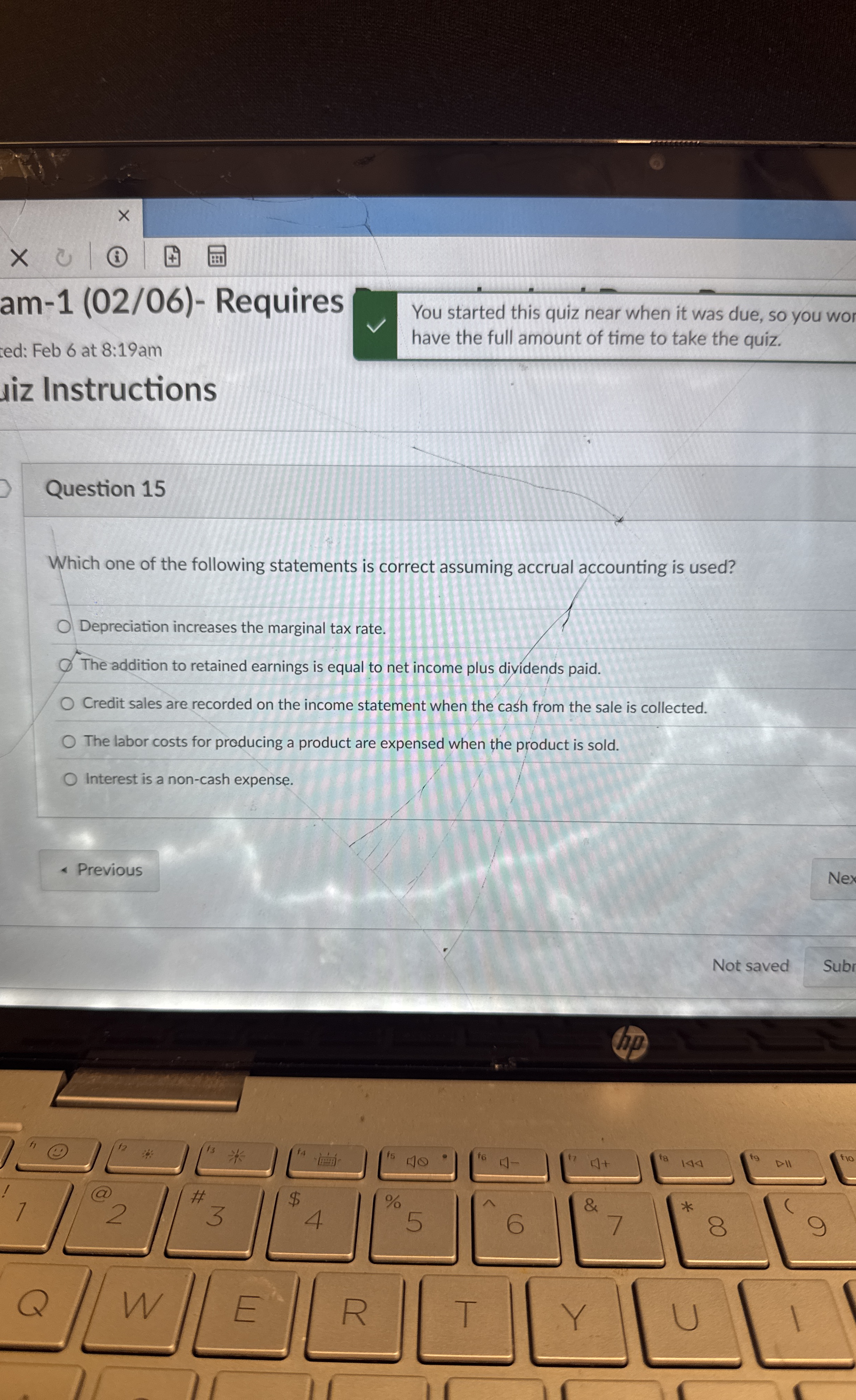 a m - 1 ( 0 2 0 6 ) - Requires ted: Feb 6 at 8 :