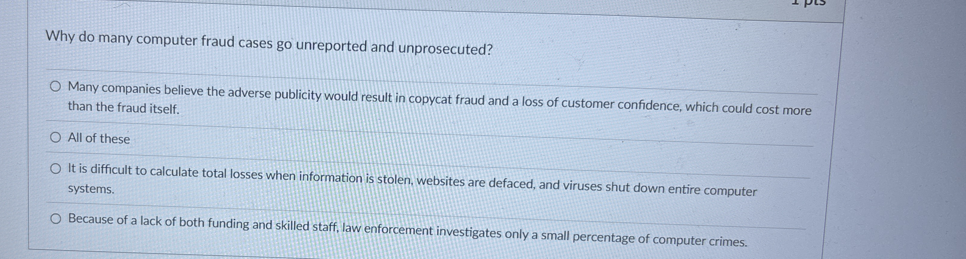 Why do many computer fraud cases go unreported