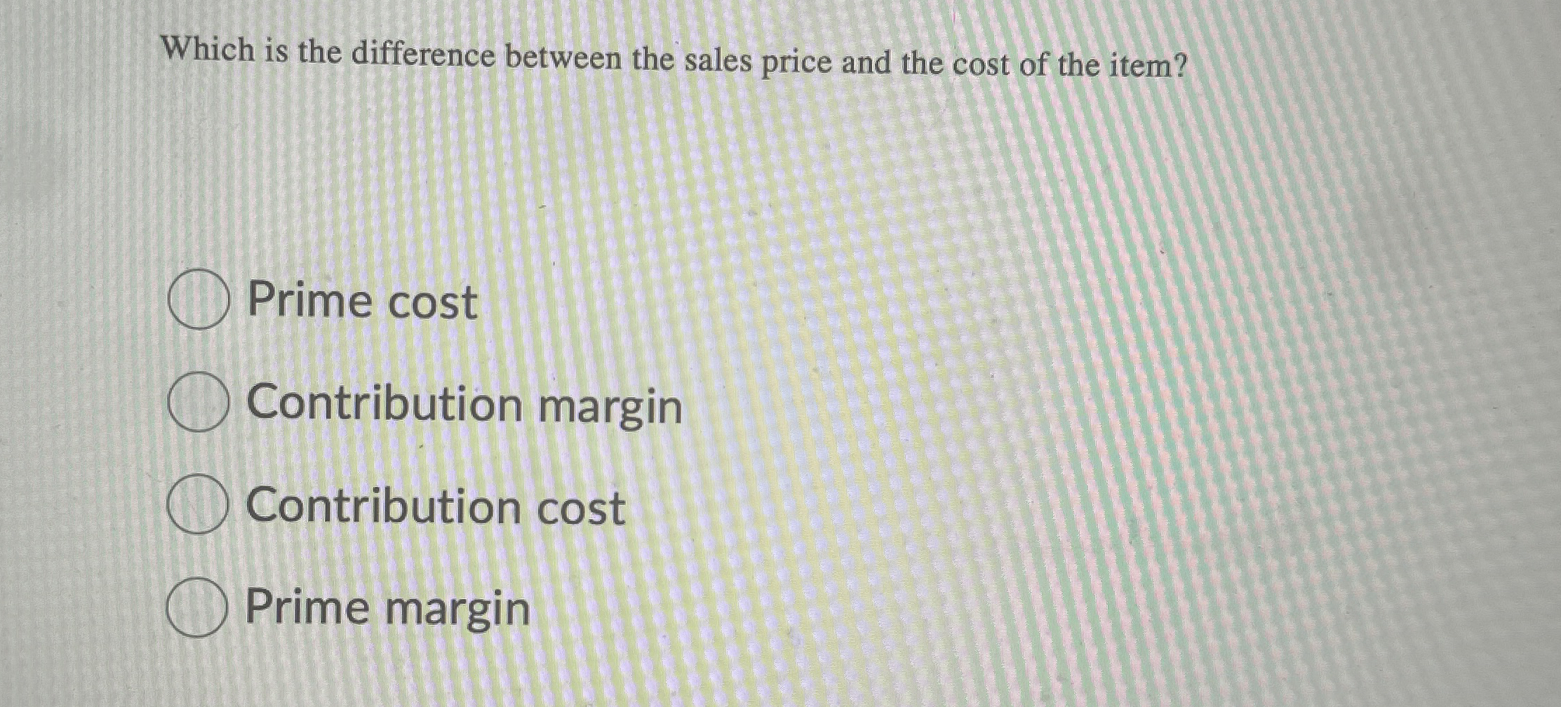 Which is the difference between the sales price