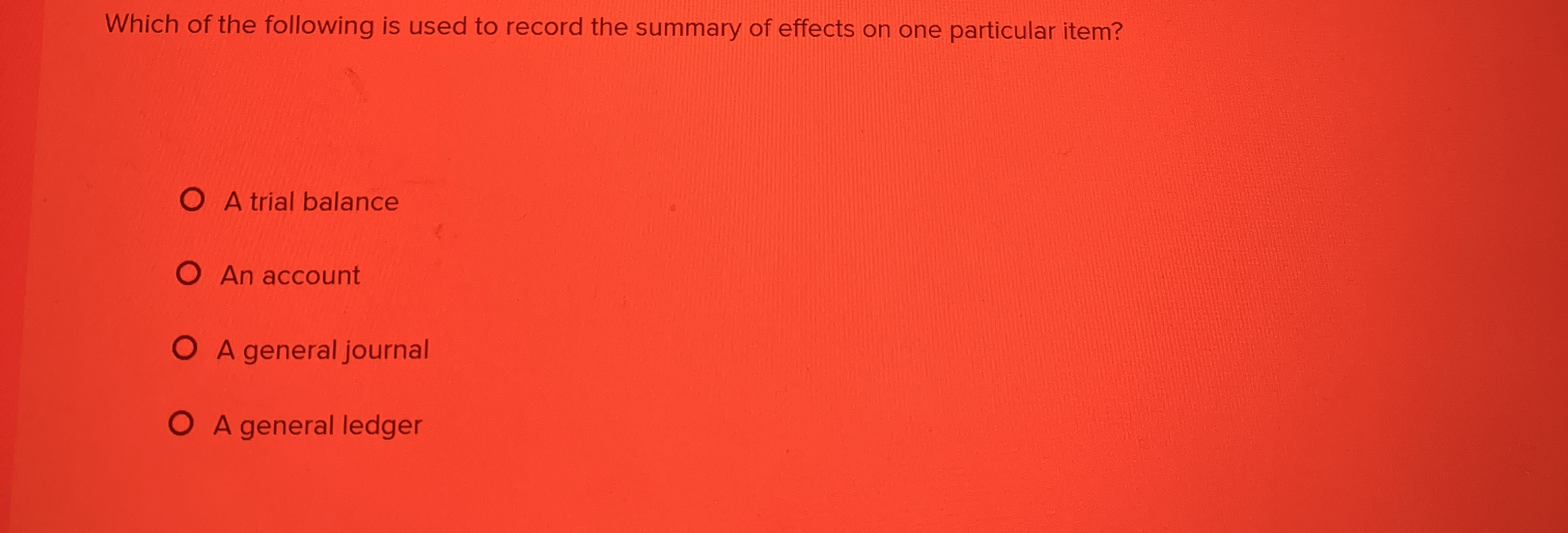 Which of the following is used to record the