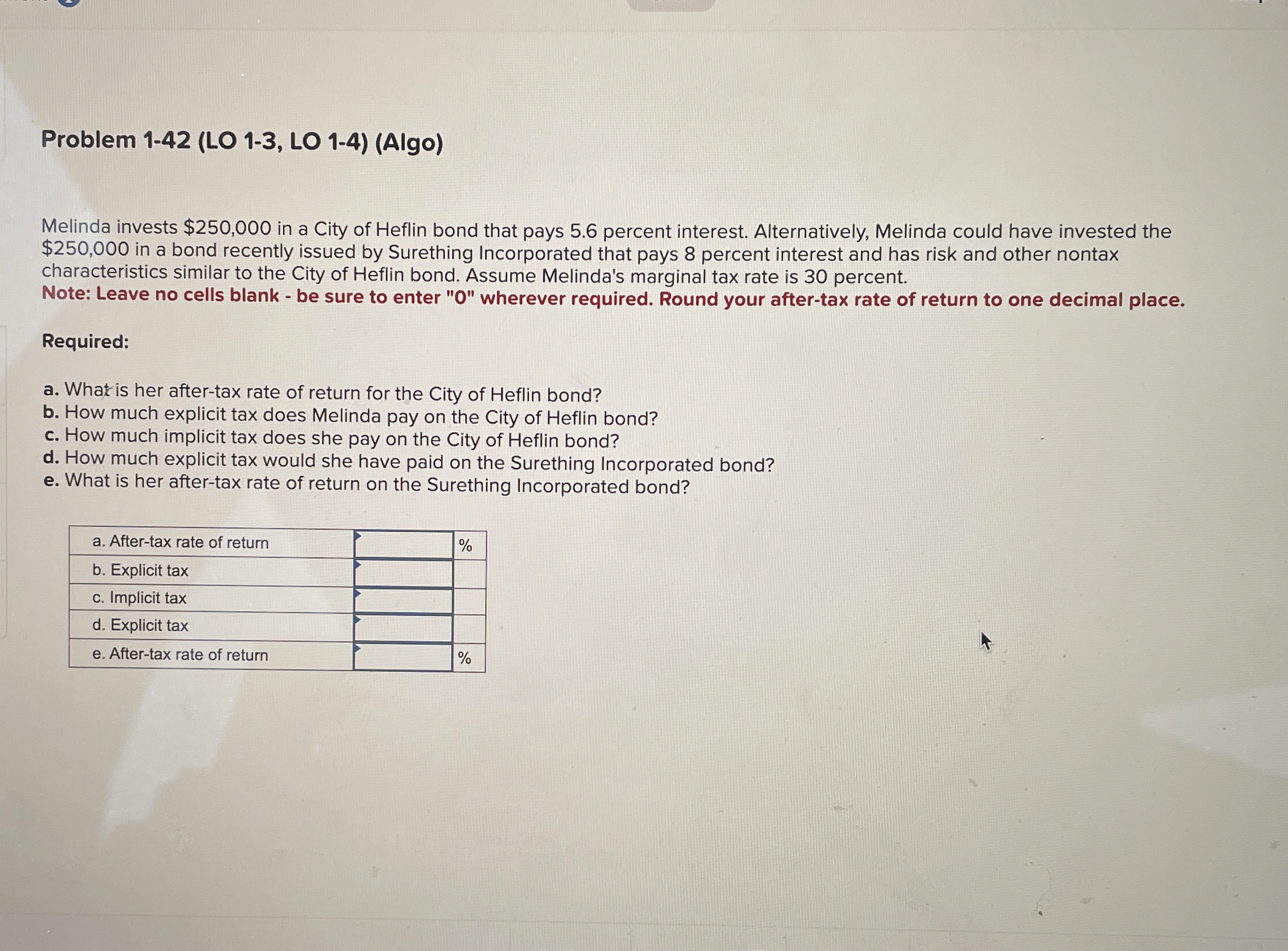 Problem 1 - 4 2 ( LO 1 - 3 , LO 1 - 4 ) ( Algo )
