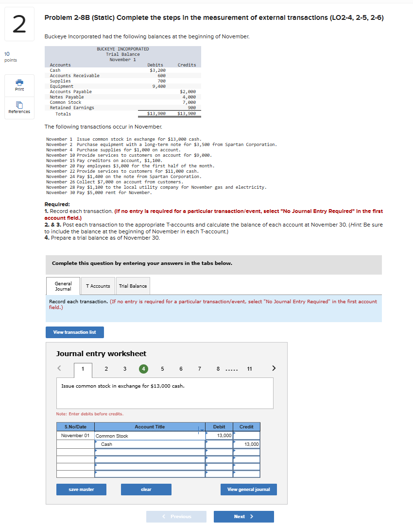 Problem 2 - 8 B ( Static ) Complete the steps in